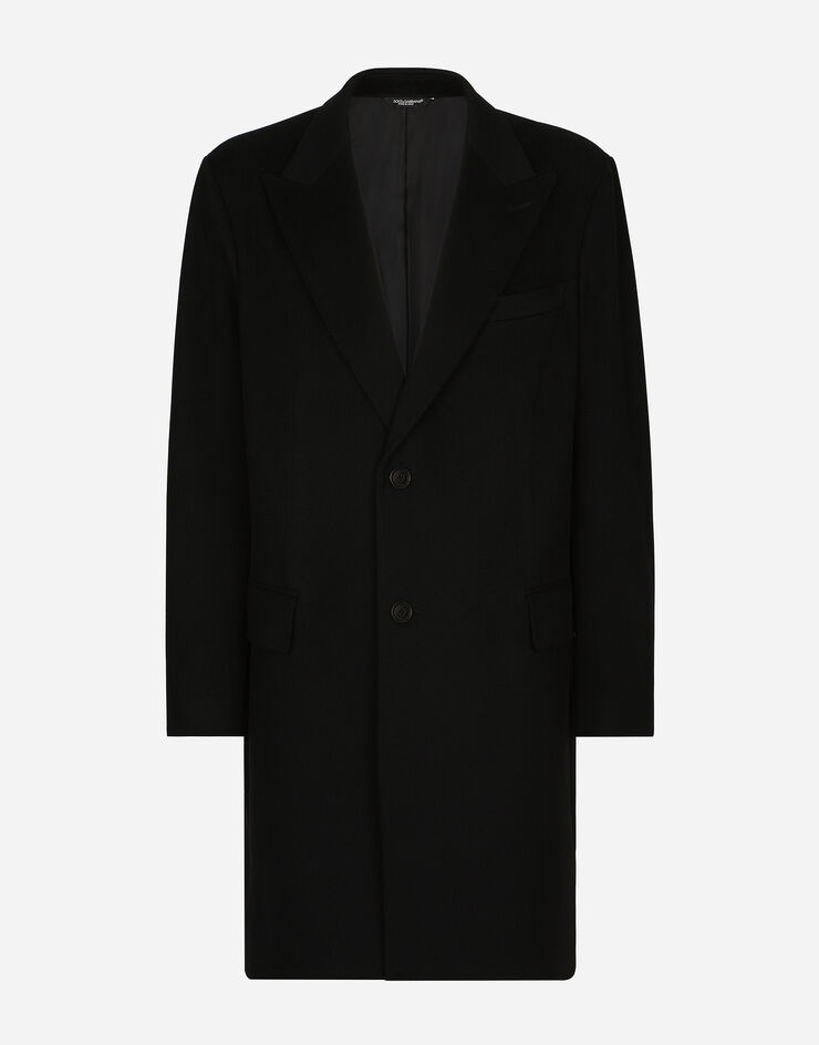 Deconstructed single-breasted wool coat - 1