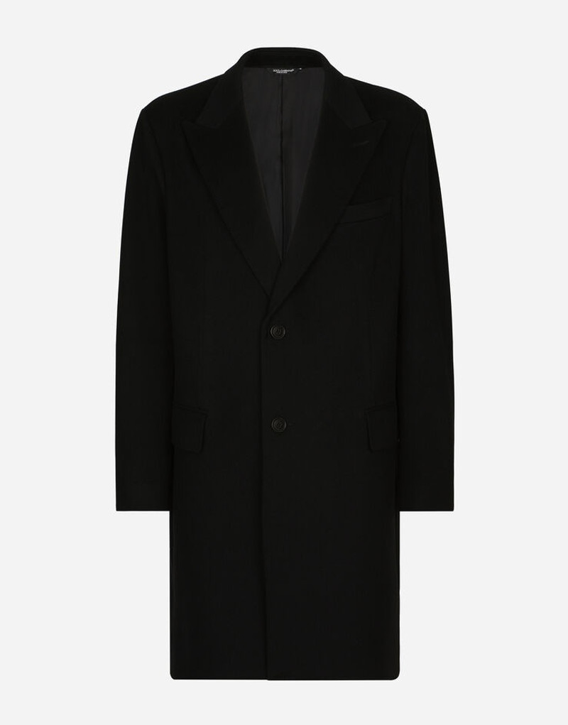 Deconstructed single-breasted wool coat - 1