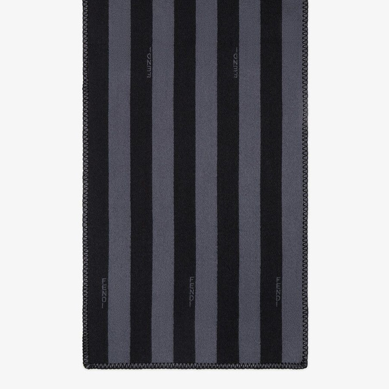 FENDI Black wool and silk scarf outlook