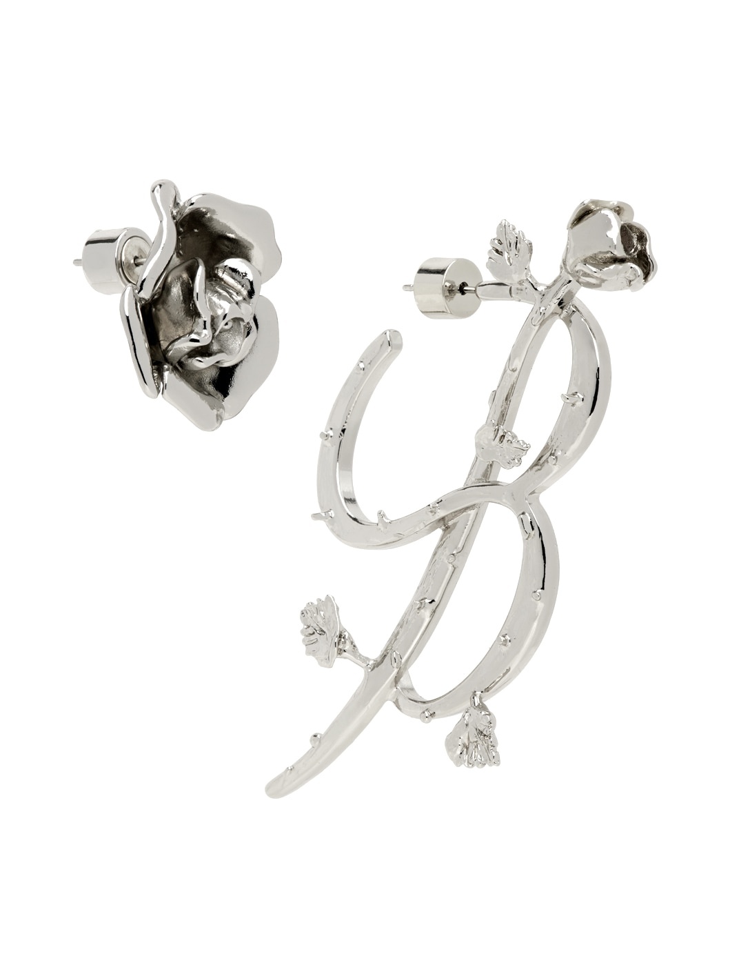 Silver B Earrings - 2