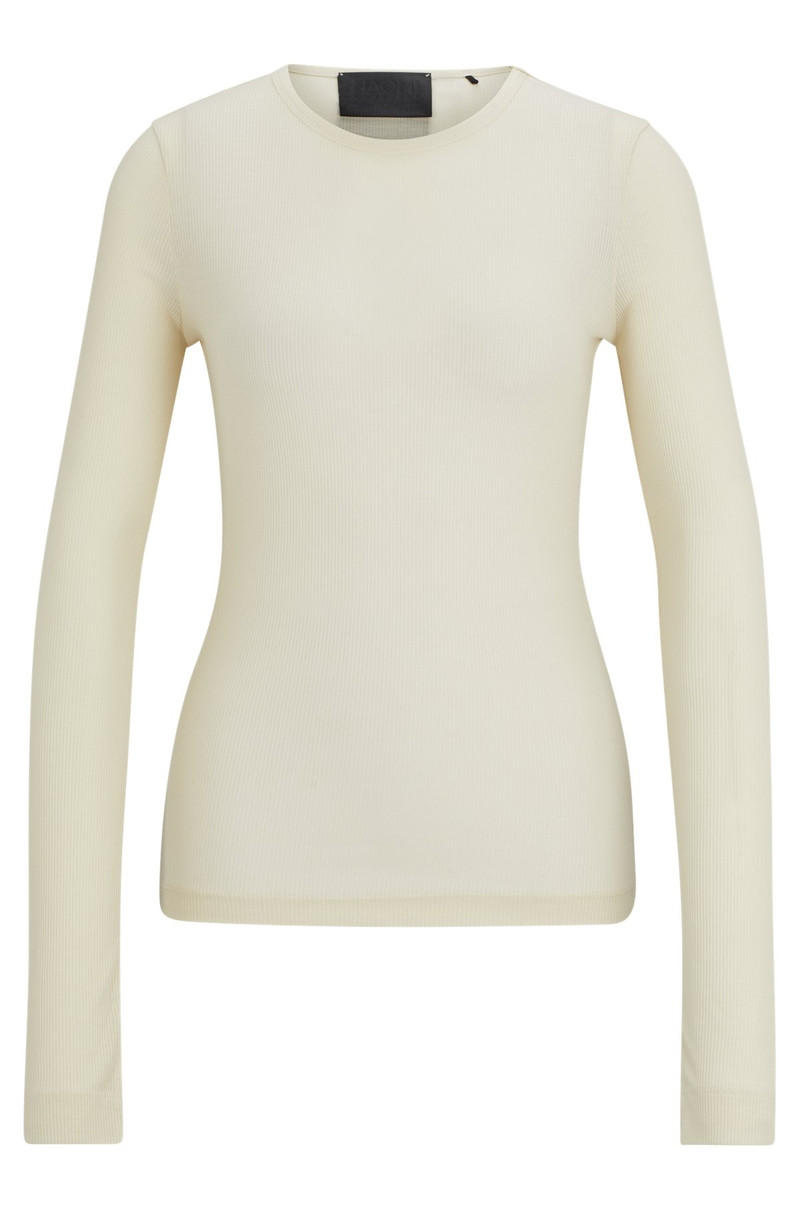 NAOMI X BOSS RIBBED LONG-SLEEVE TOP 1