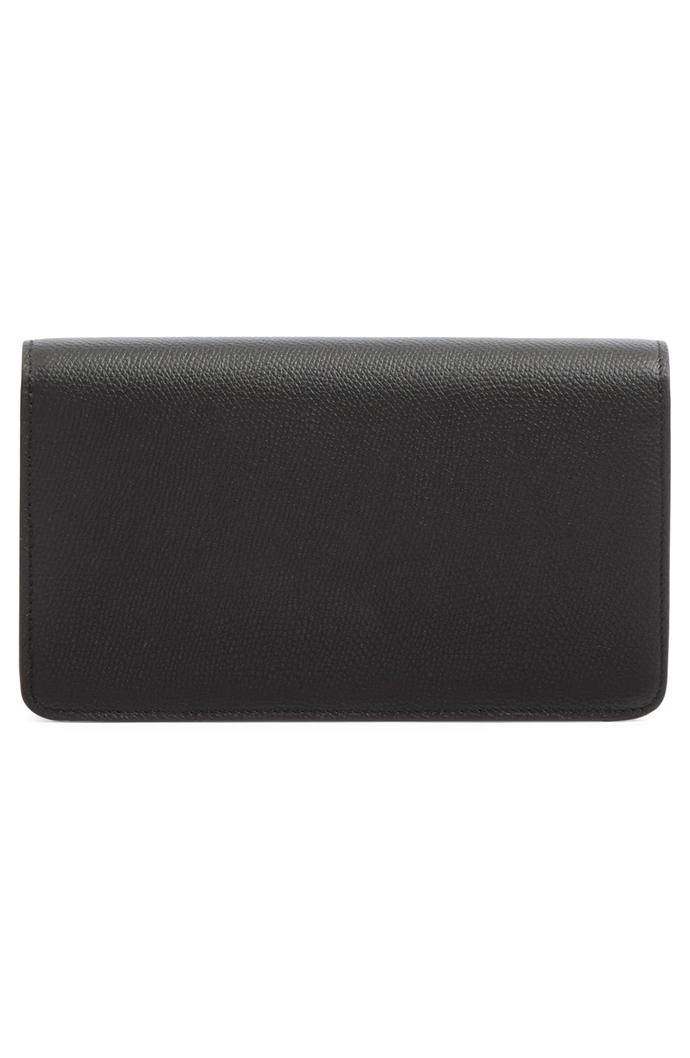 Valentino Garavani Mini VLOGO Leather Shoulder Bag in Black at Nordstrom - 3