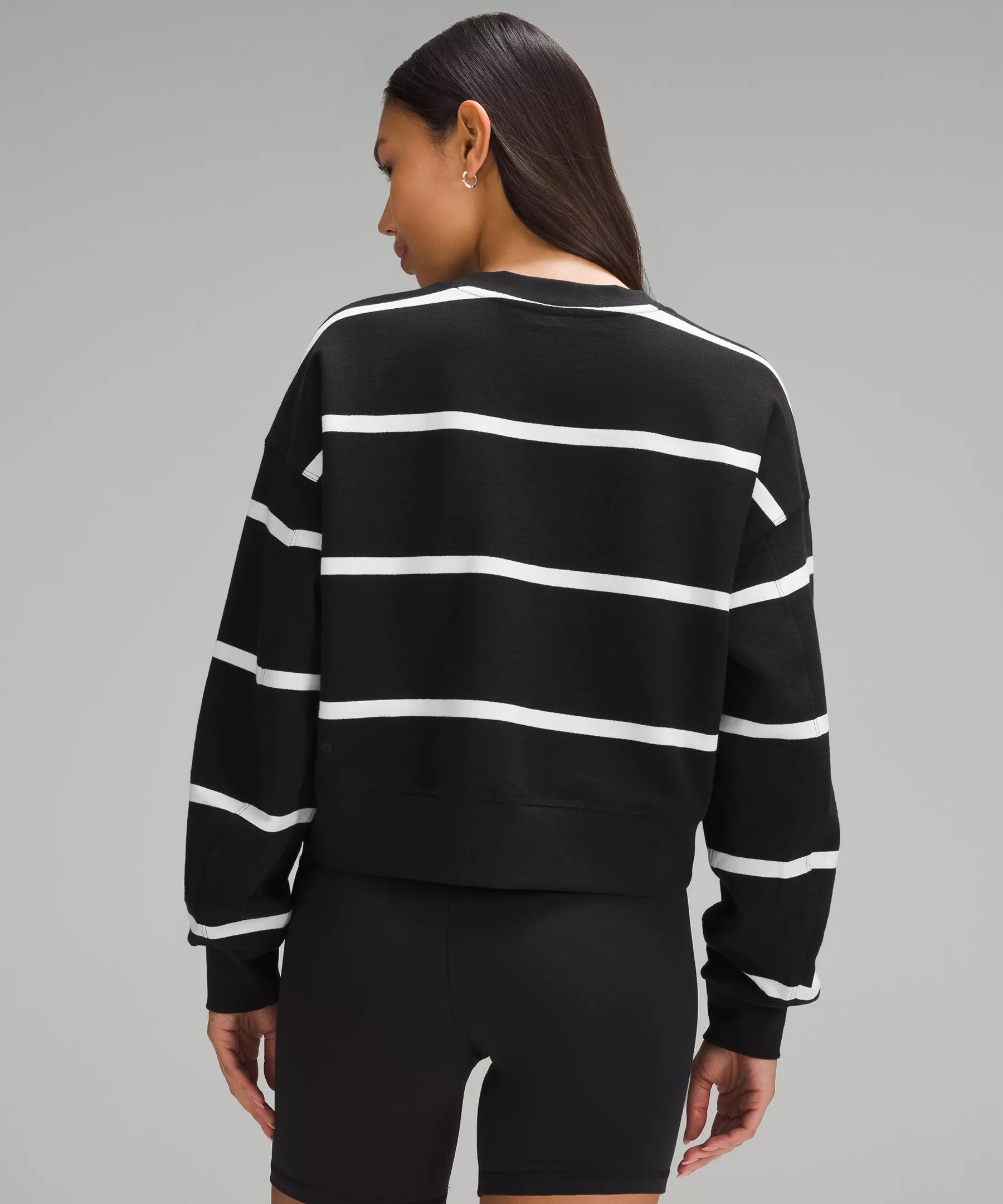 Perfectly Oversized Cropped Crew *Stripe - 3