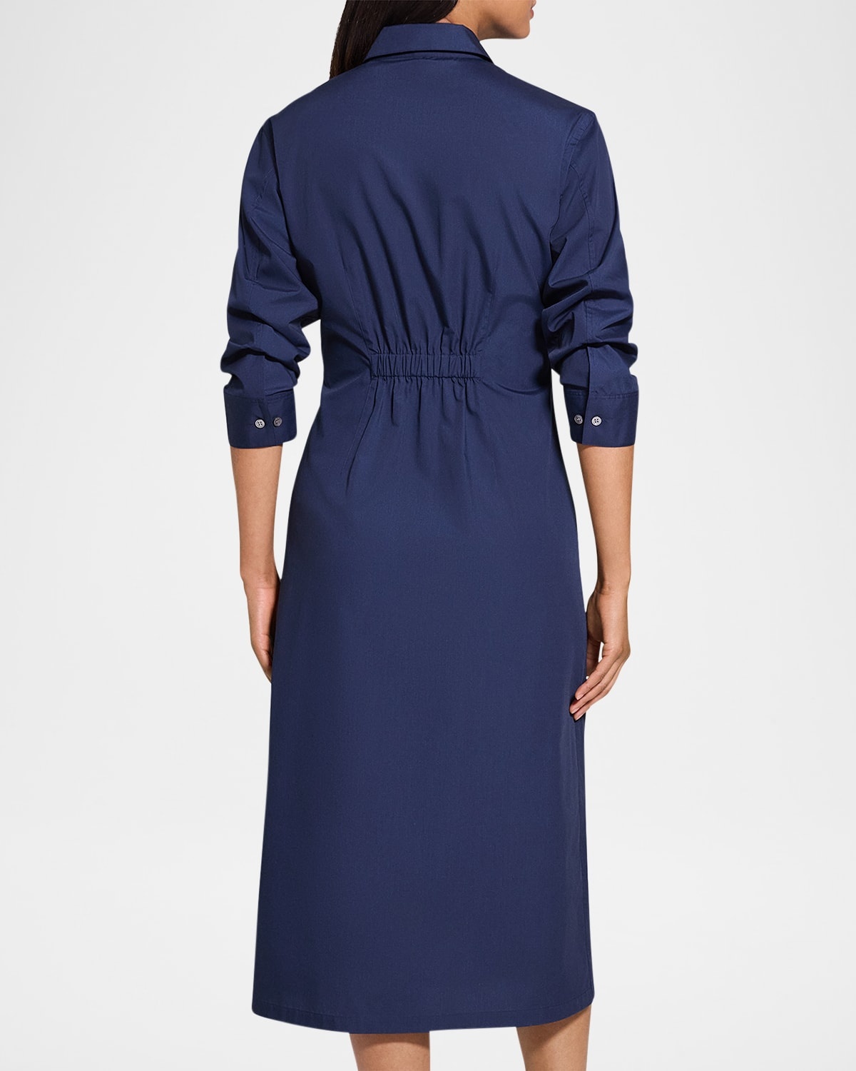 Fixed-Sleeve Poplin Shirtdress - 3