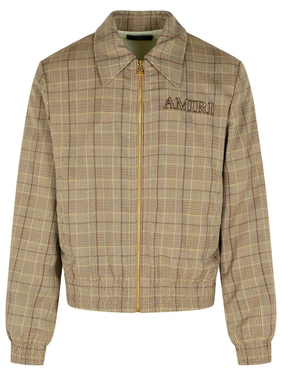 Amiri Beige Virgin Wool Blend Jacket - 1