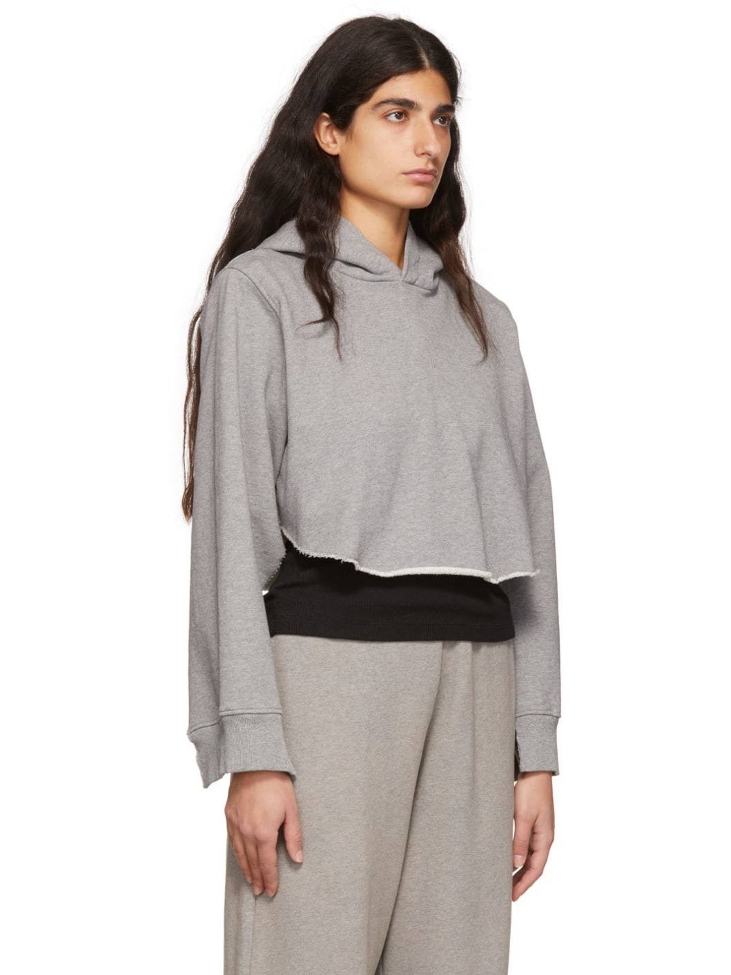Grey Cotton Hoodie - 2