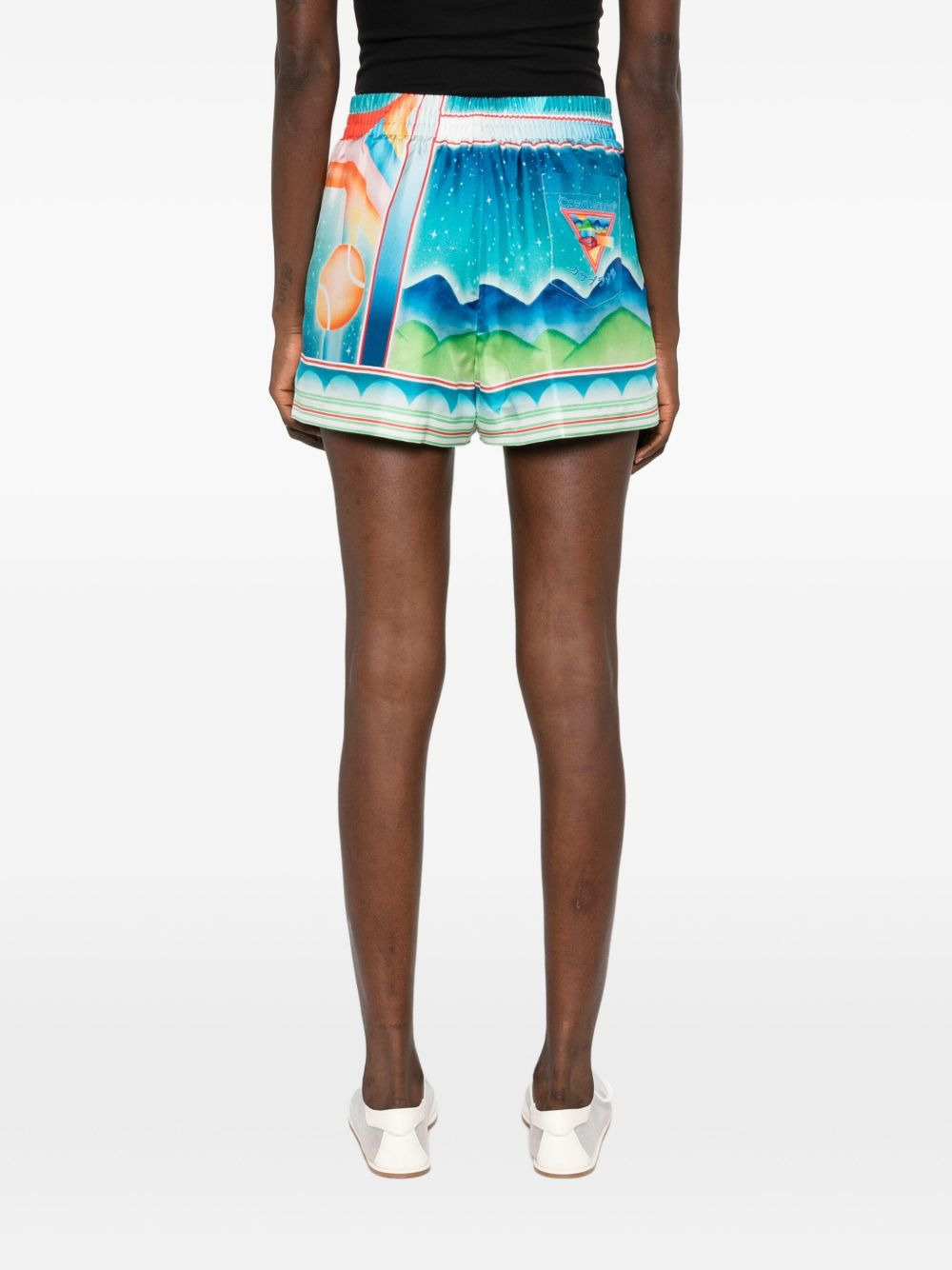 Galaxy Court silk shorts - 4