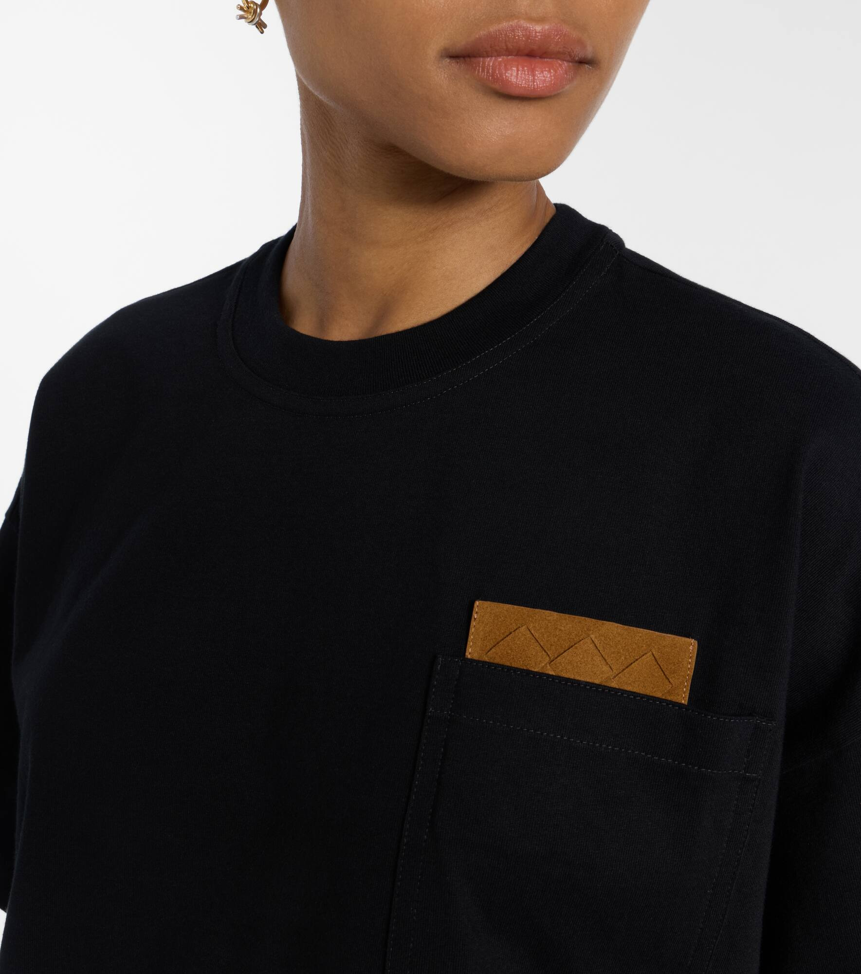 Cropped cotton jersey T-shirt - 4