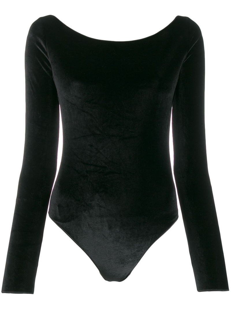 slim-fit backless bodysuit 1