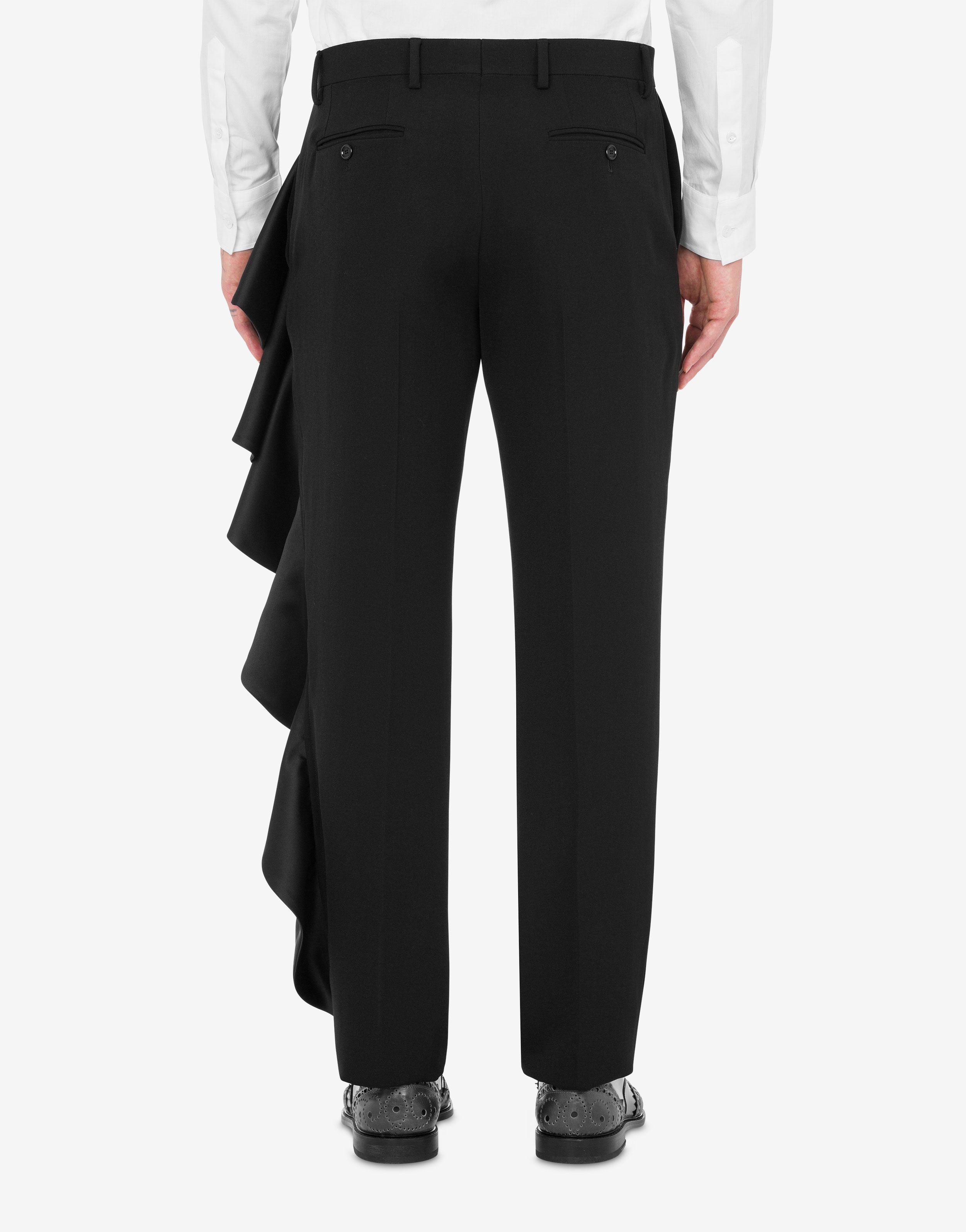 GRAIN DE POUDRE TROUSERS WITH RUCHE - 3