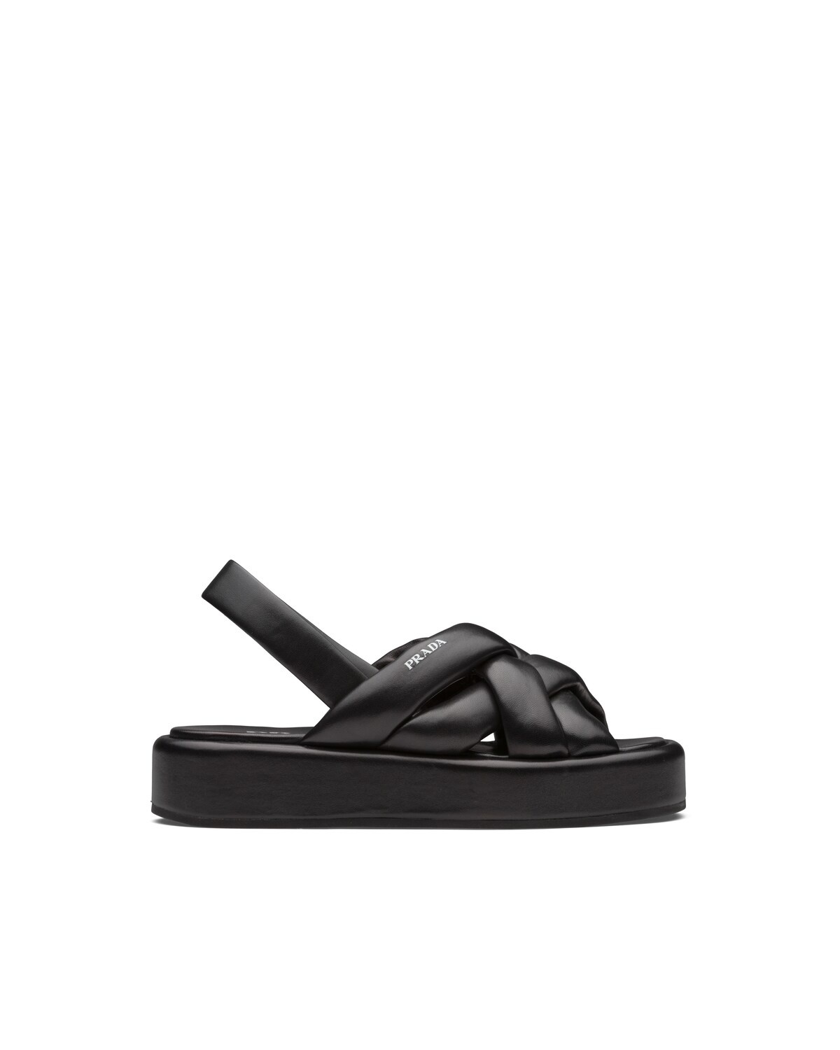Nappa leather flatform sandals - 1