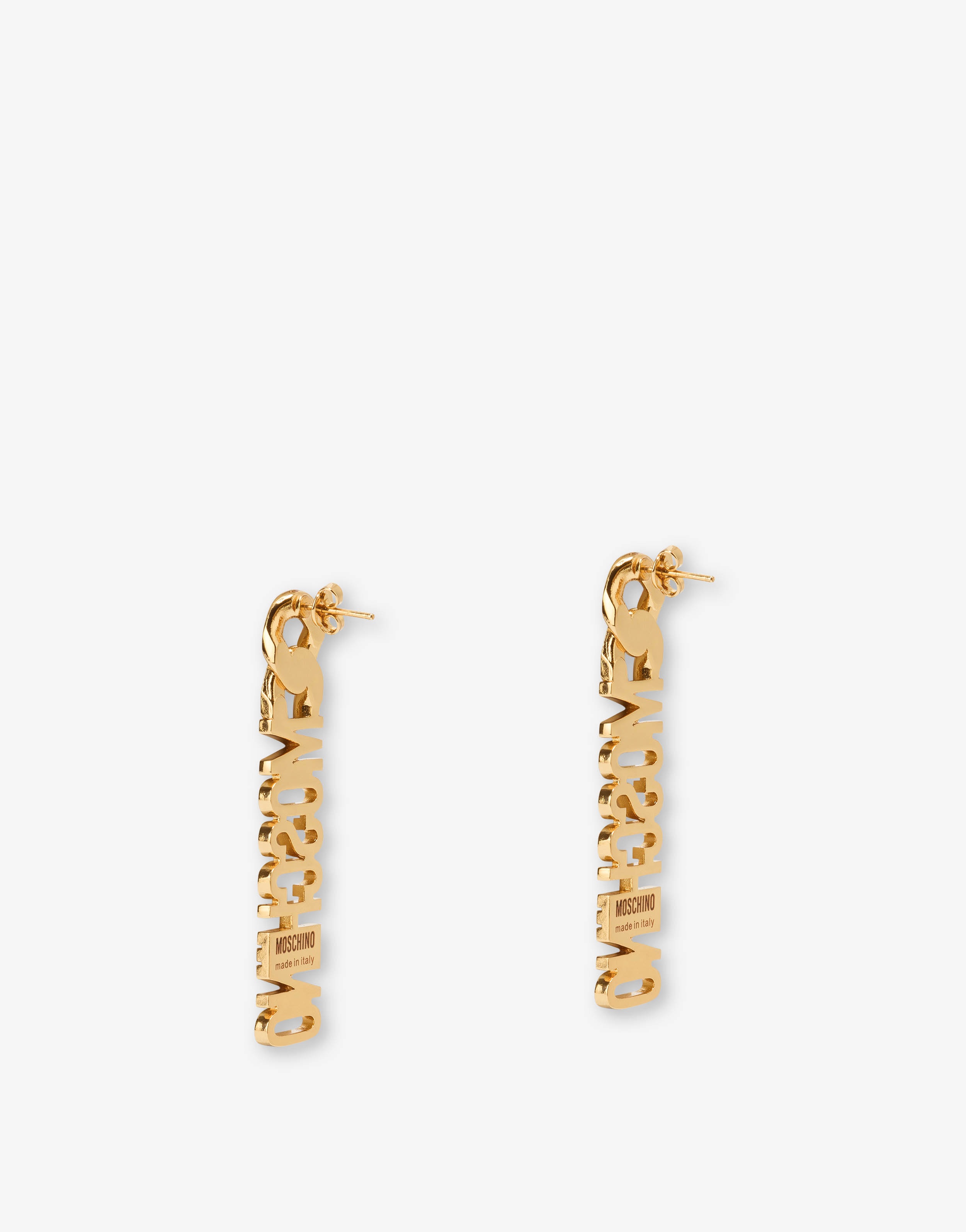 LETTERING LOGO DROP EARRINGS - 3