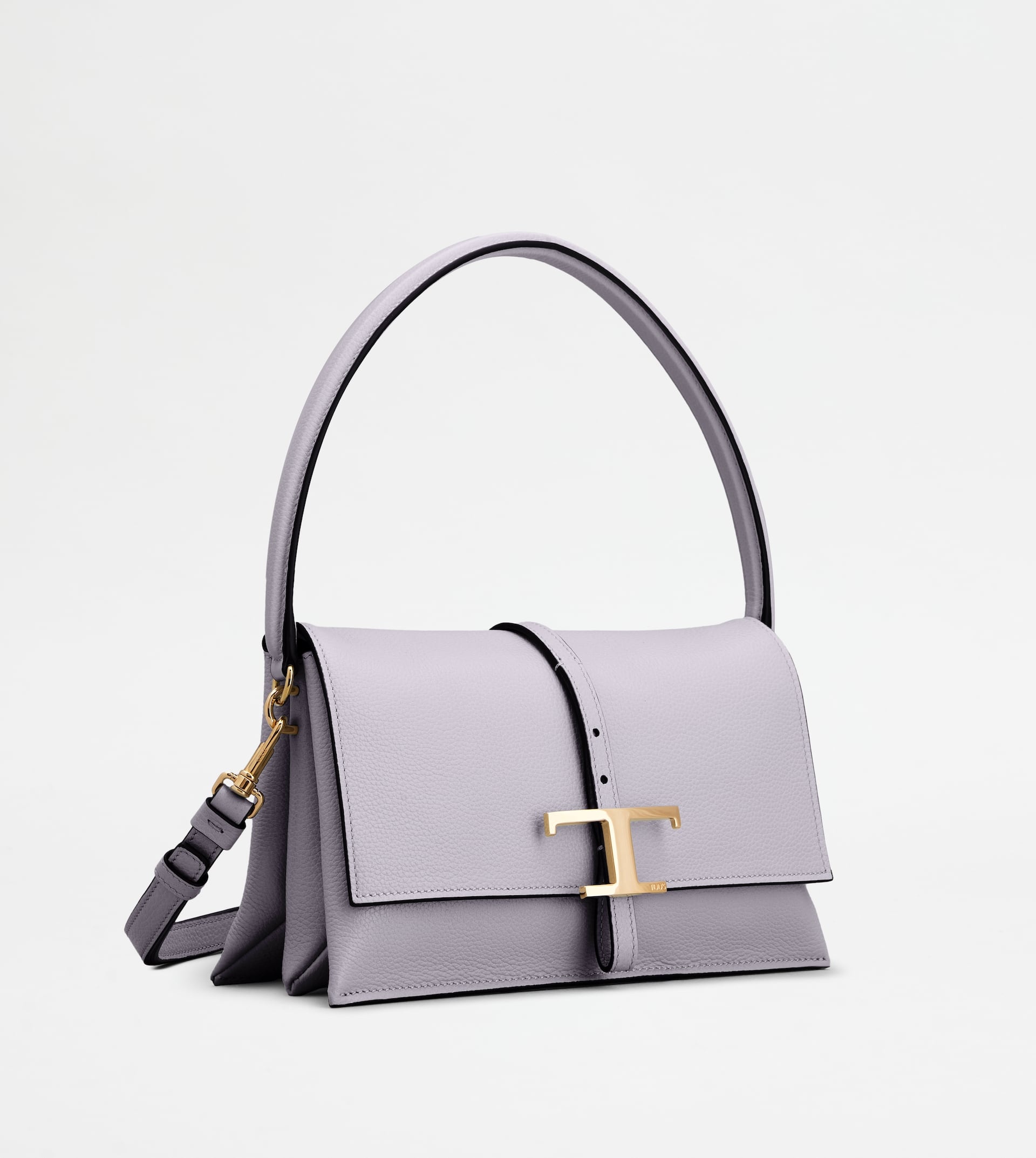 T TIMELESS FLAP BAG IN LEATHER MINI - VIOLET - 3