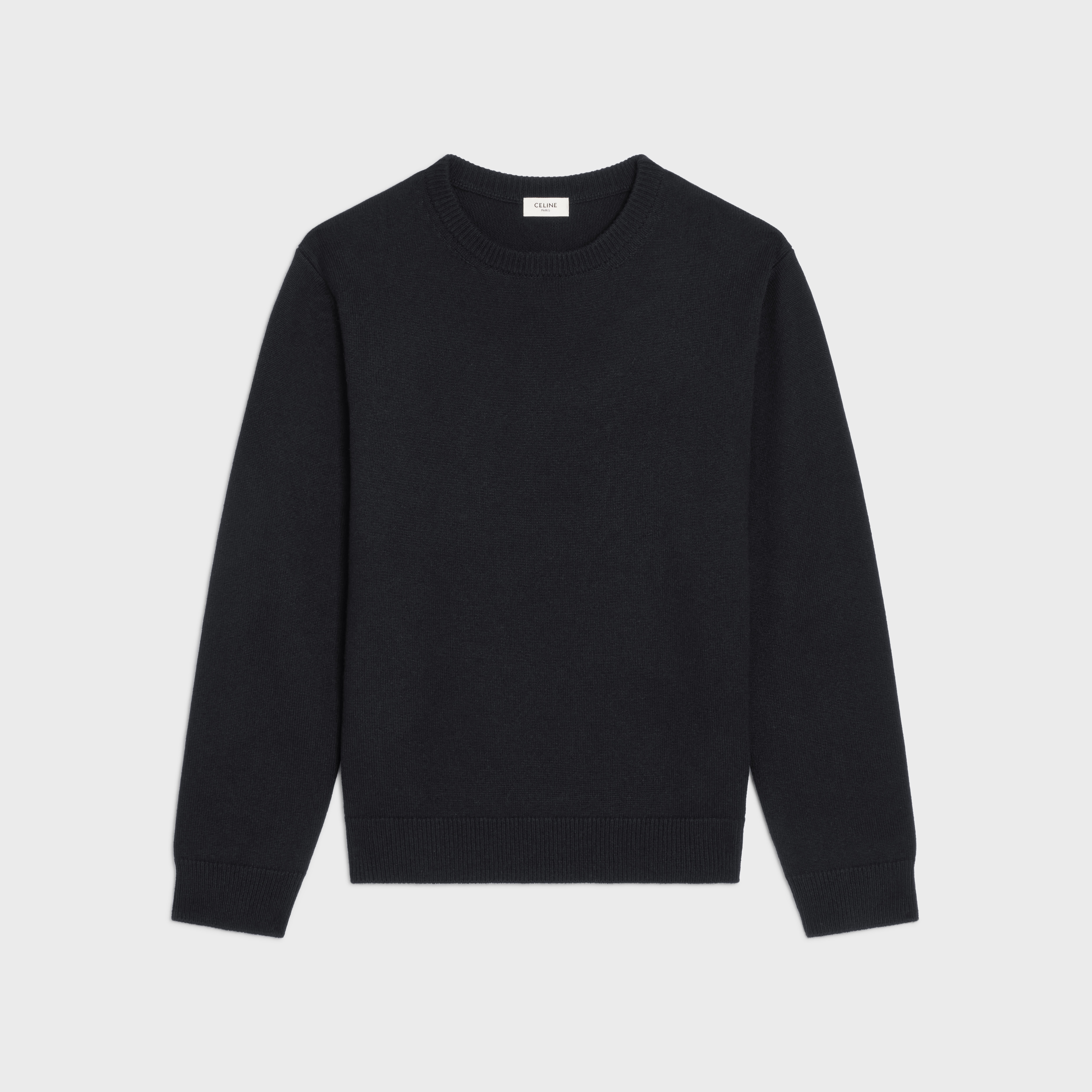 CREW NECK SWEATER IN HERITAGE CASHMERE - 1