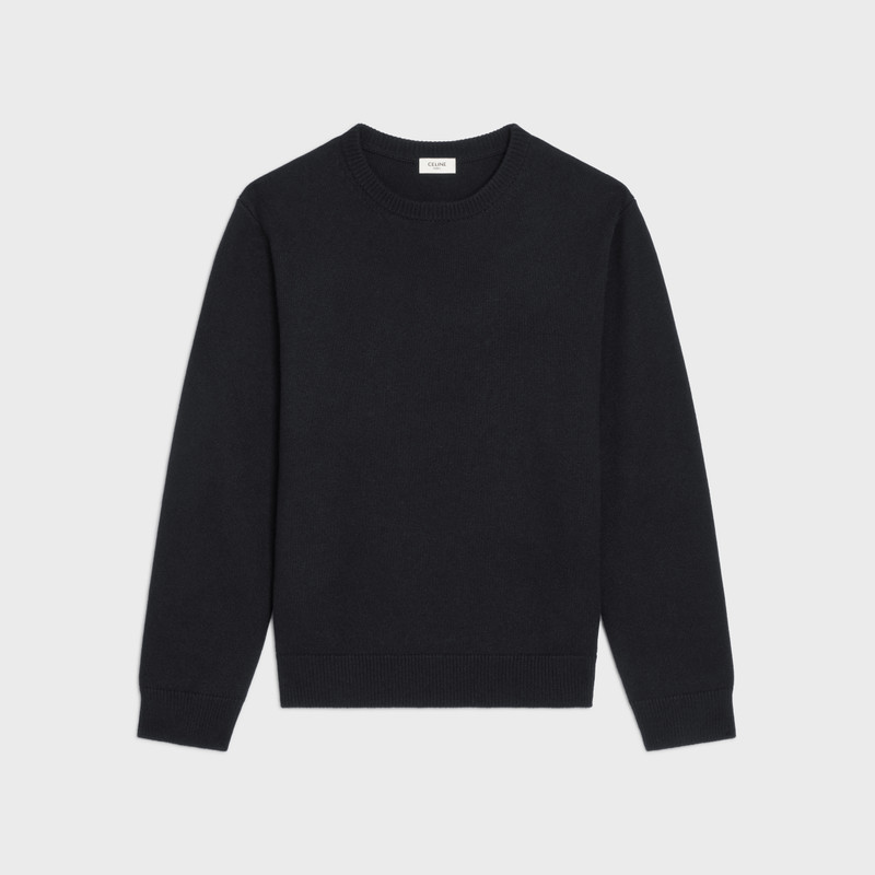 CREW NECK SWEATER IN HERITAGE CASHMERE 1