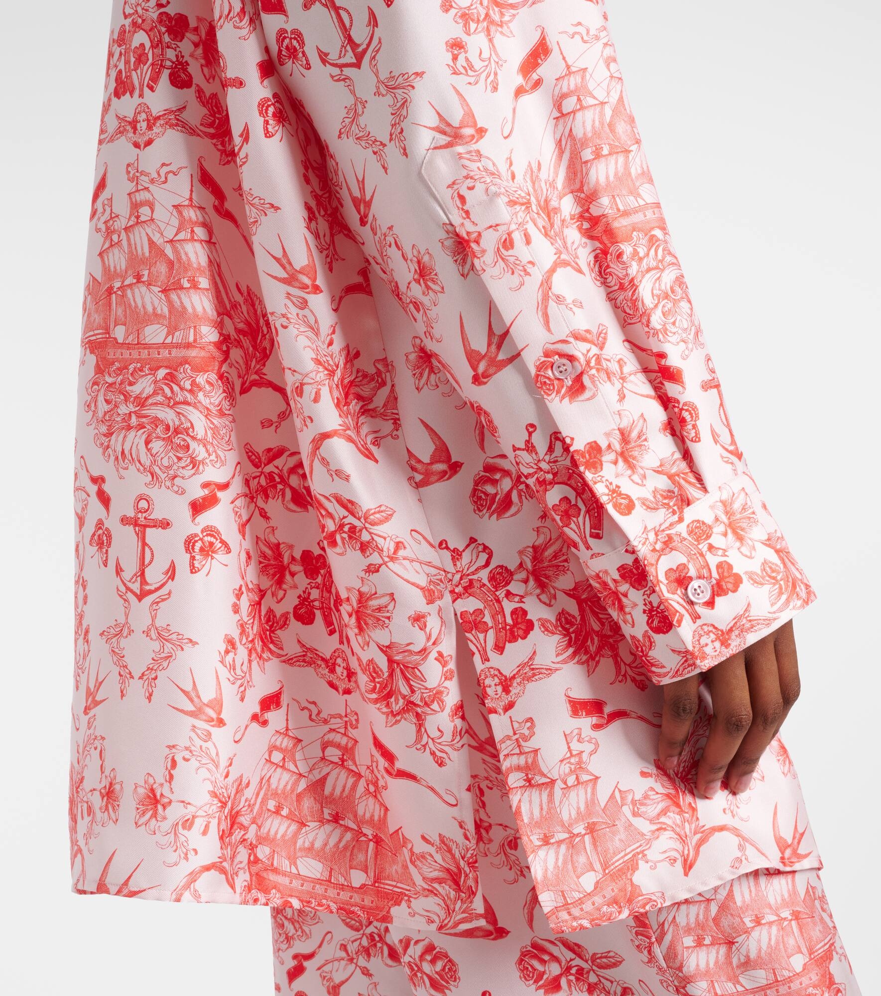 Printed silk shirt - 5