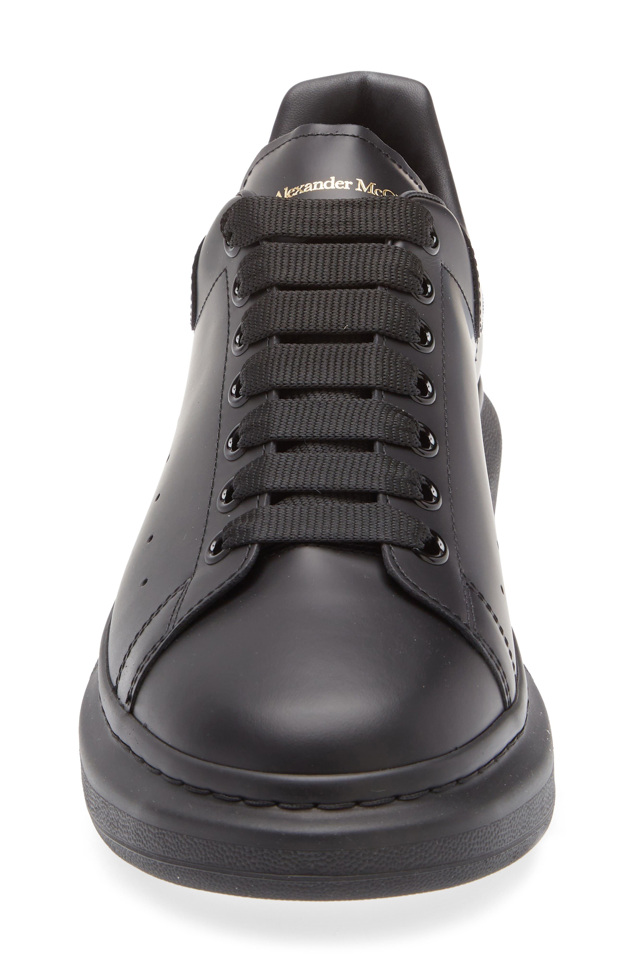 McQueen Oversized Sneaker in Black/Black at Nordstrom - 4
