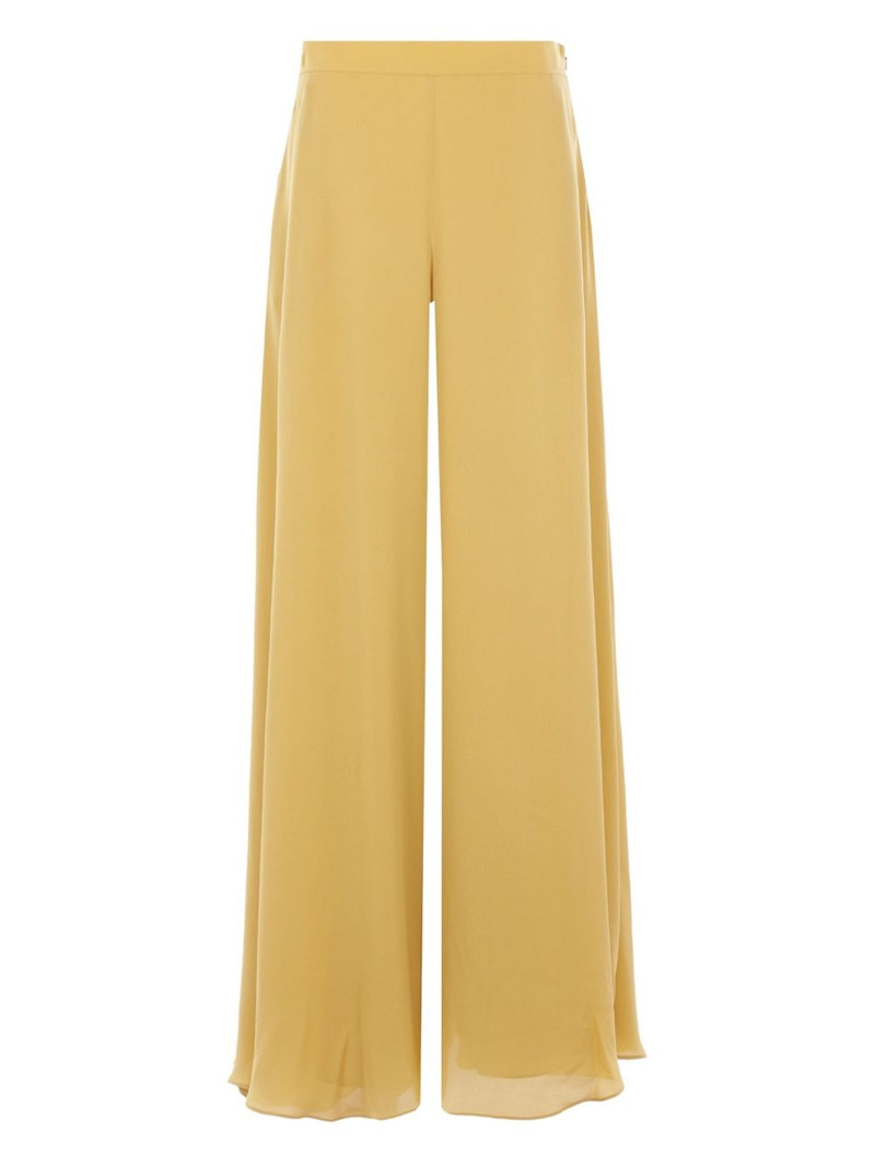wide-leg silk trousers 1
