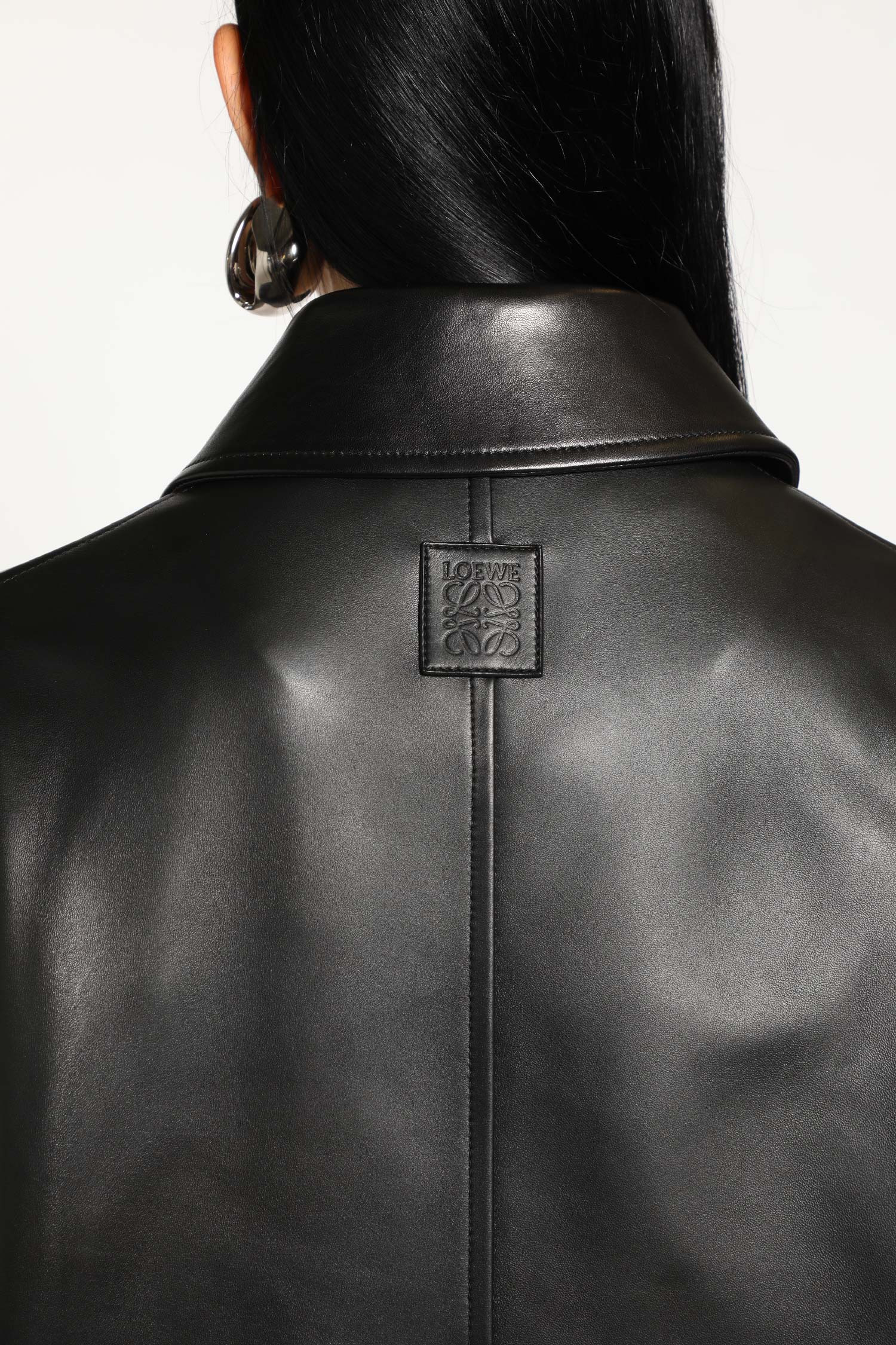 Belted Jacket In Nappa Lambskin - 4