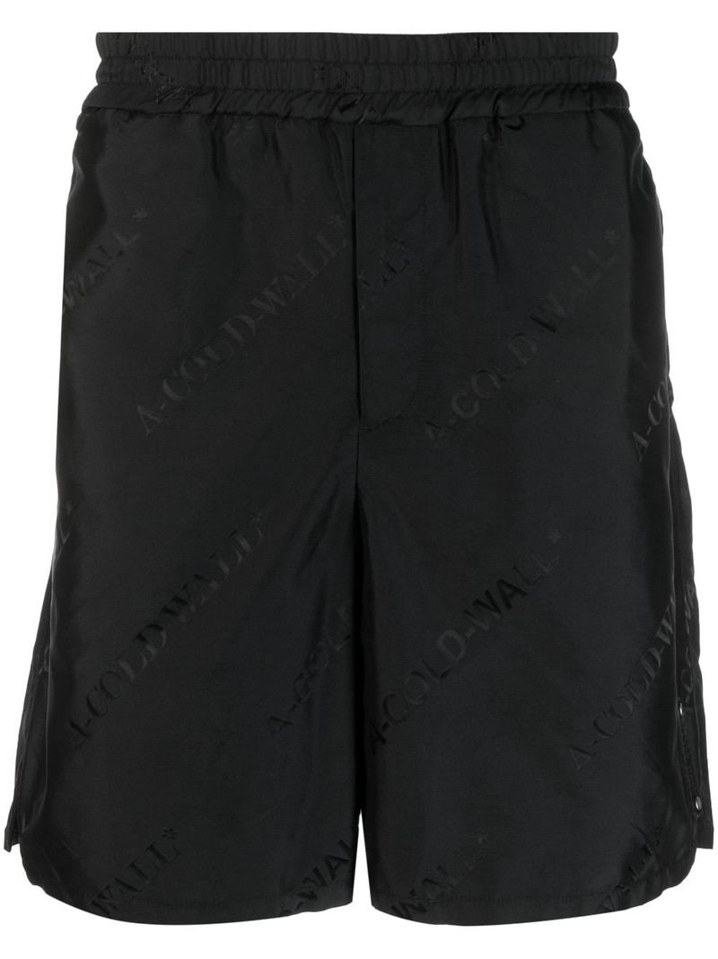monogram-print shorts 1