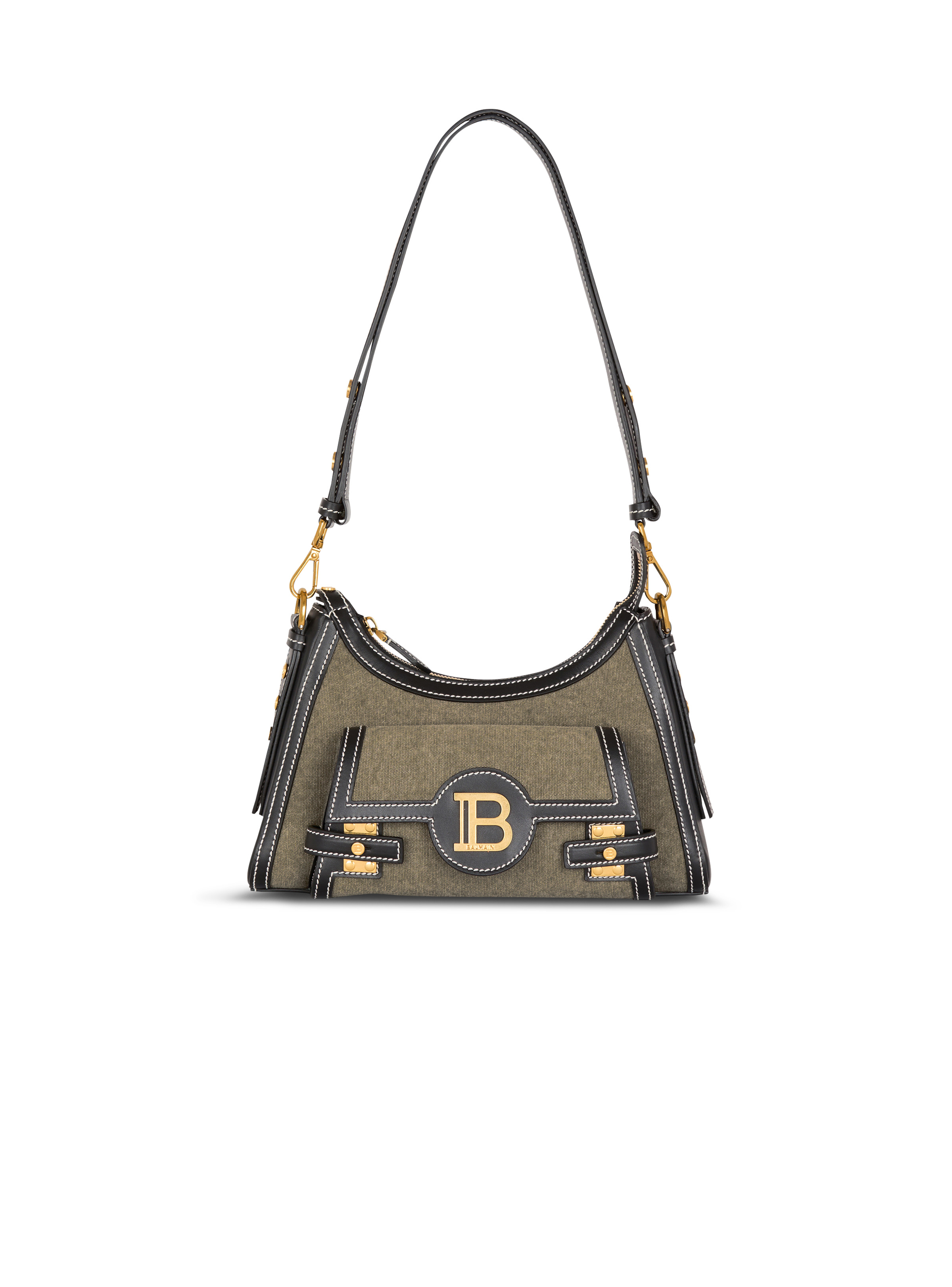 B-Buzz Hobo bag in leather and canvas - 1