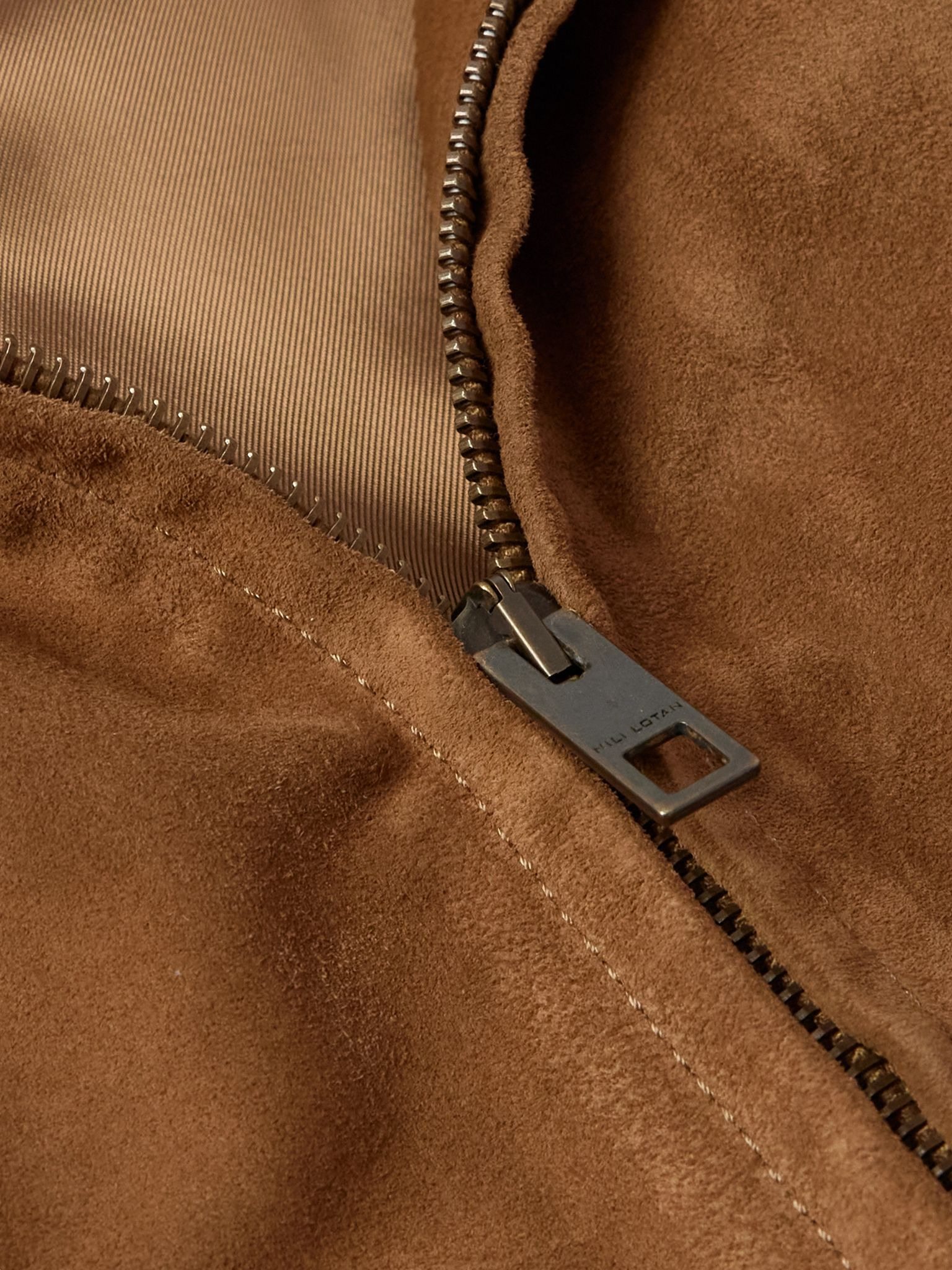 Majorca Suede Trucker Jacket Tan - 4