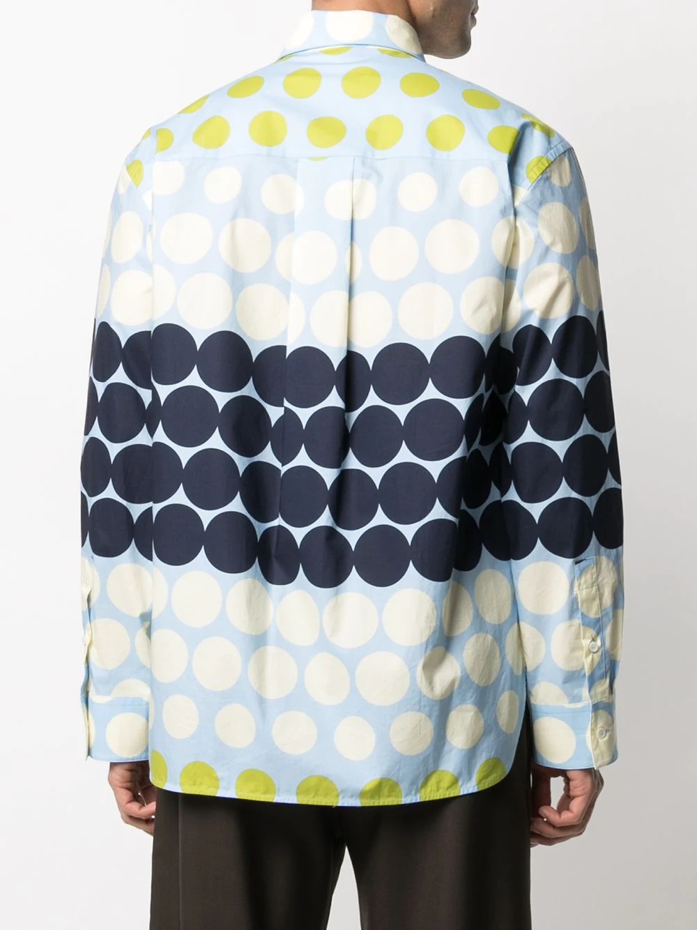 oversized polka dot print shirt - 4