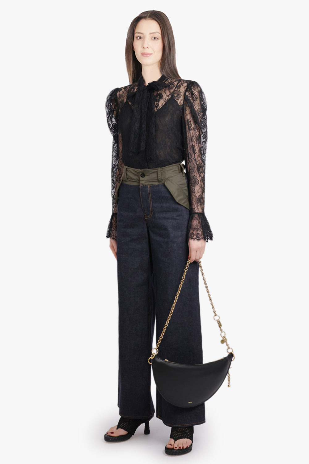 ICON CHAIN SHOULDER BAG | BLACK - 5