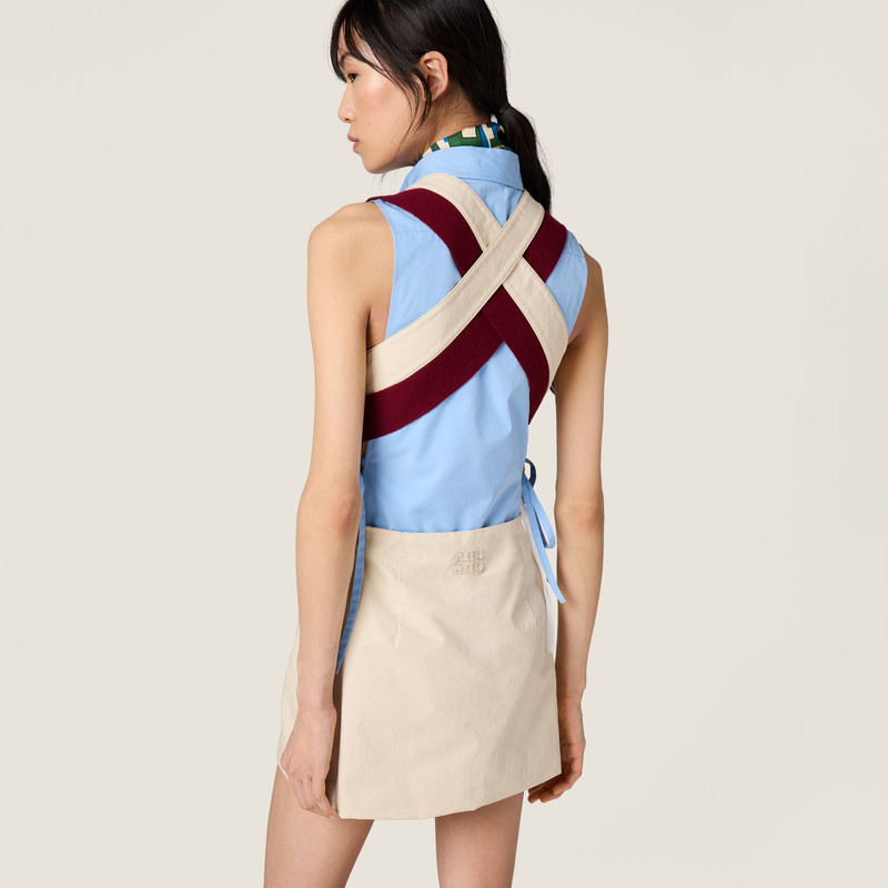 Old gabardine mini-dress 3