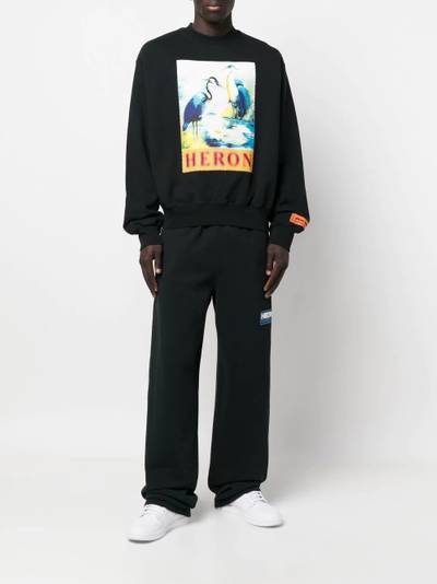 Heron Preston Heron halftone-print crewneck sweatshirt outlook