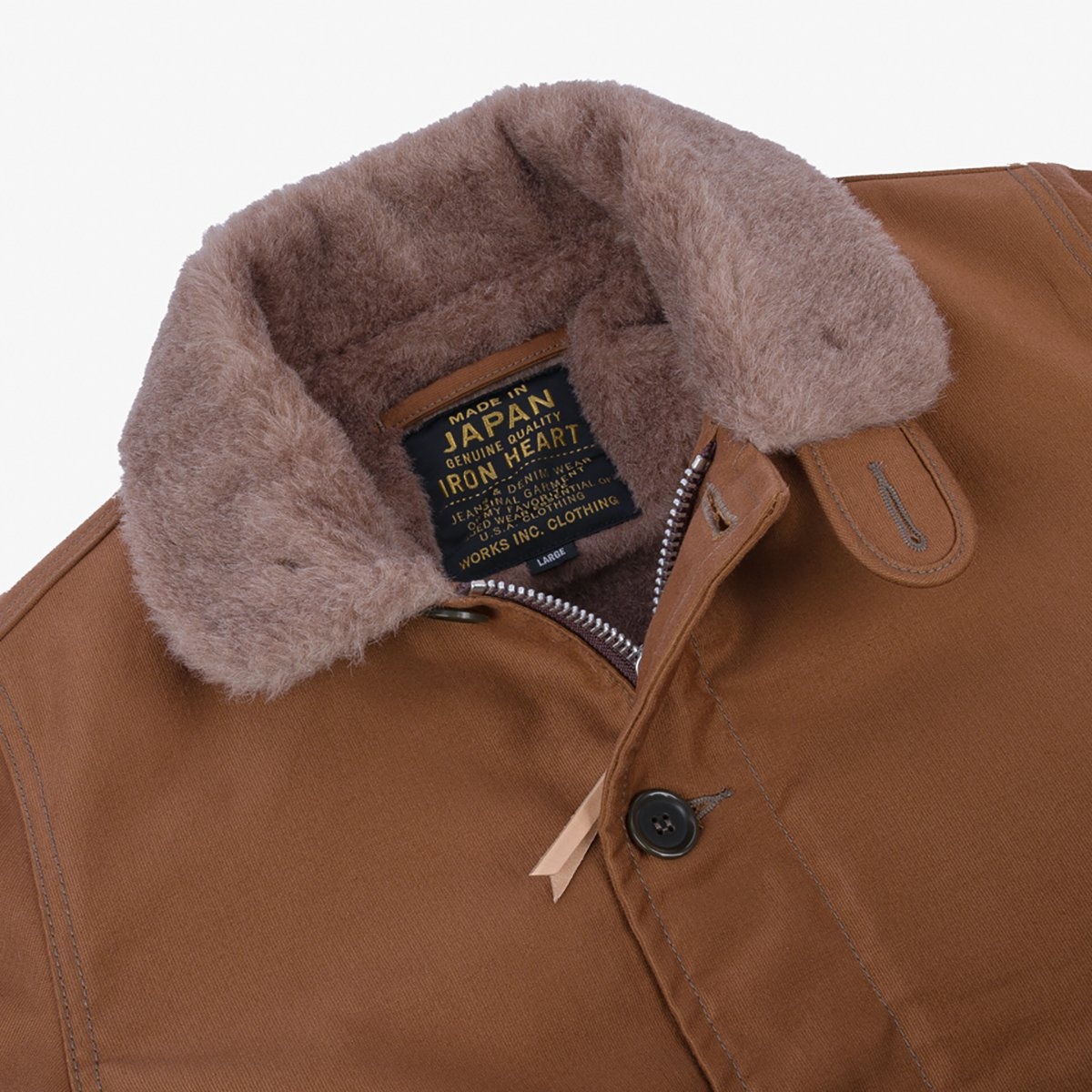 IHM-35-BRN Whipcord N1 Deck Jacket - Brown - 9