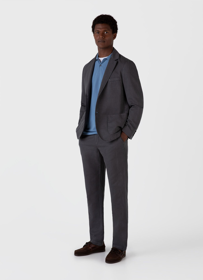 Sunspel Cotton Linen Unstructured Blazer outlook