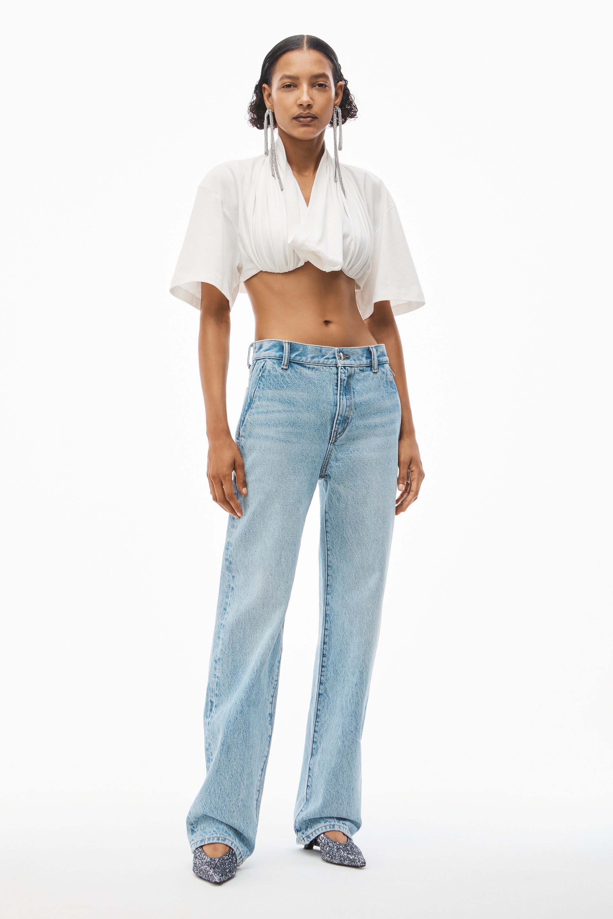 EZ MID-RISE STRAIGHT LEG JEAN IN DENIM - 2