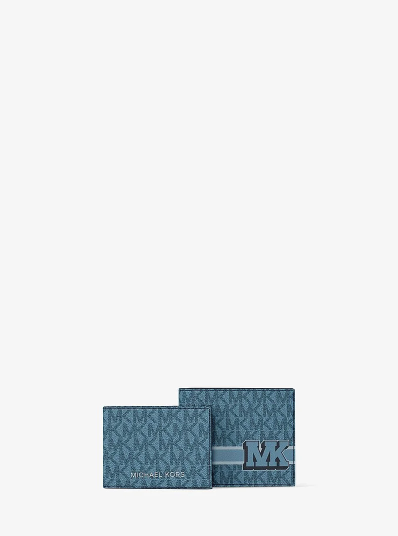 Cooper Striped Signature Logo Billfold Wallet With Passcase - 1