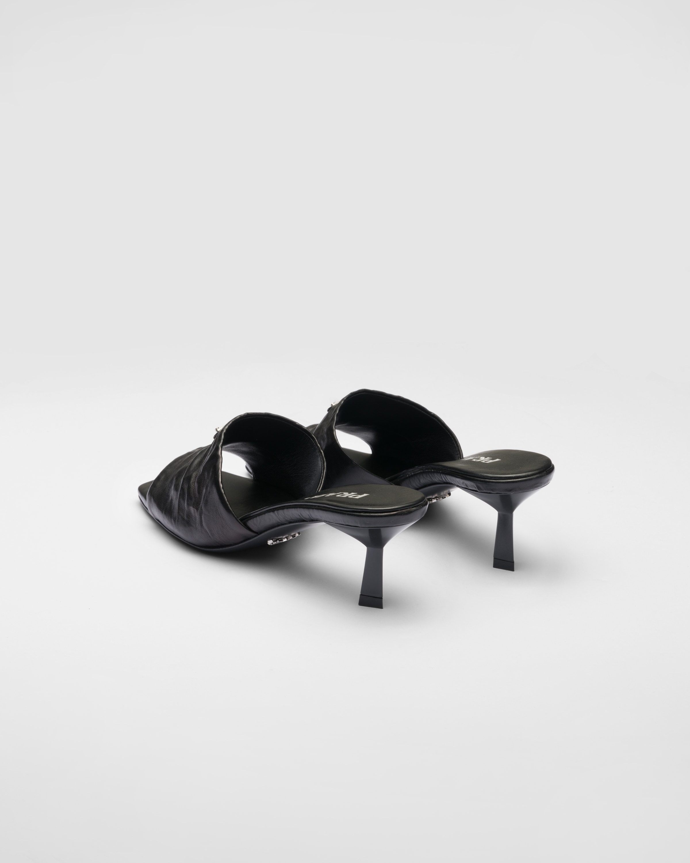 Antiqued nappa leather sandals - 5