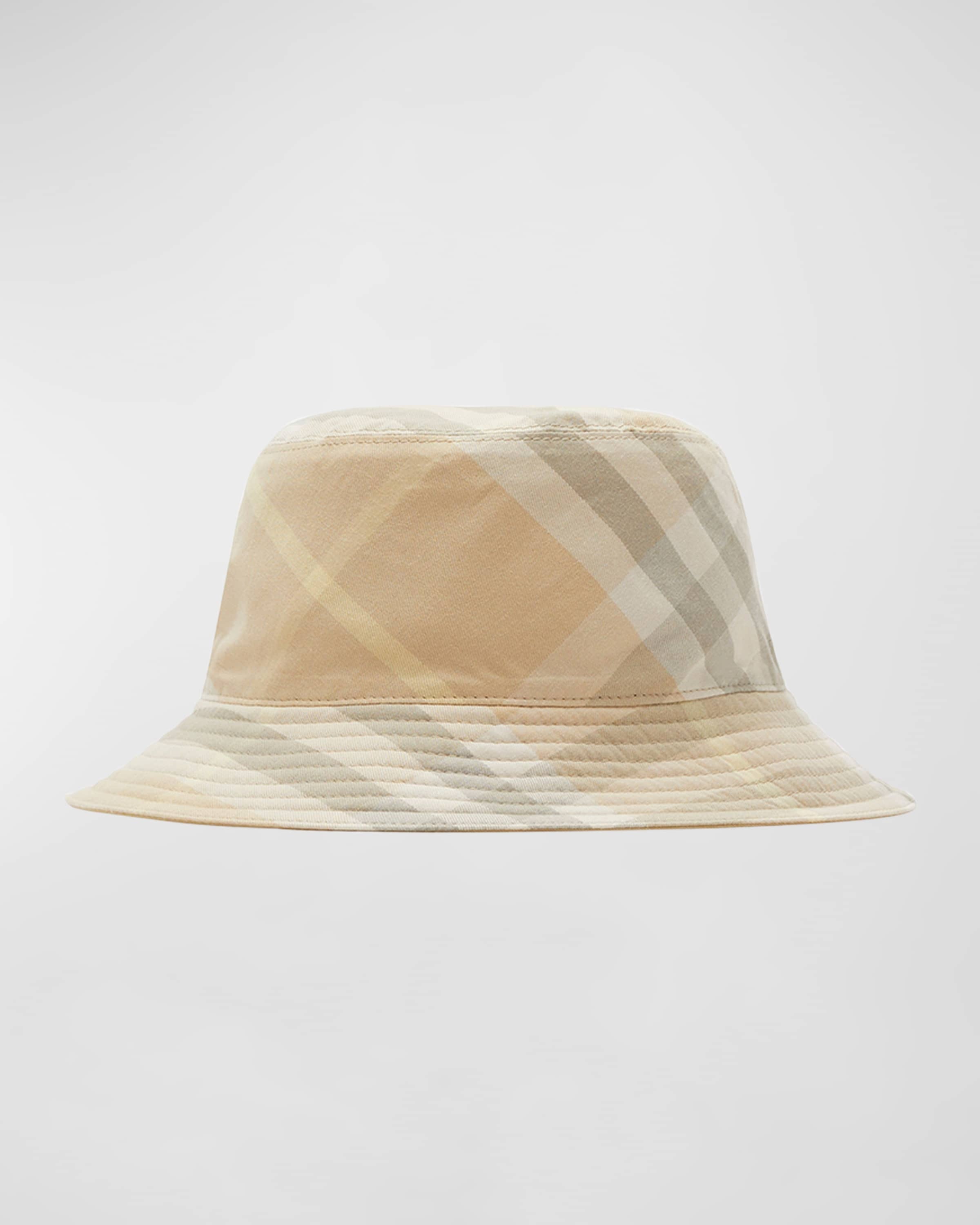 Reversible Check Twill Bucket Hat - 1