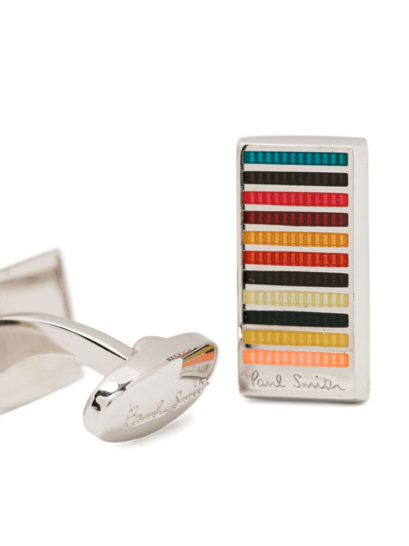Paul Smith Signature stripe cufflinks outlook