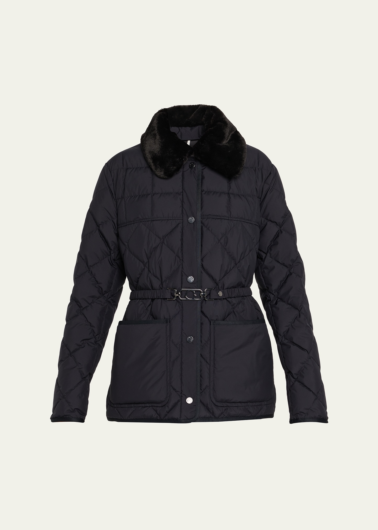Cygne Faux Fur-Trimmed Down Jacket - 1
