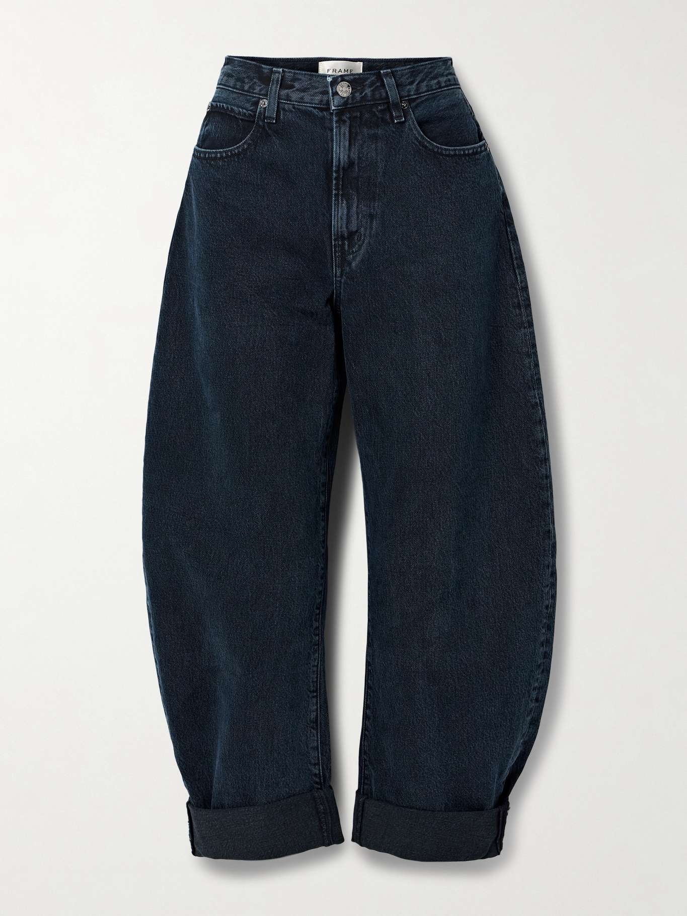 The Bubble high-rise barrel-leg jeans - 1