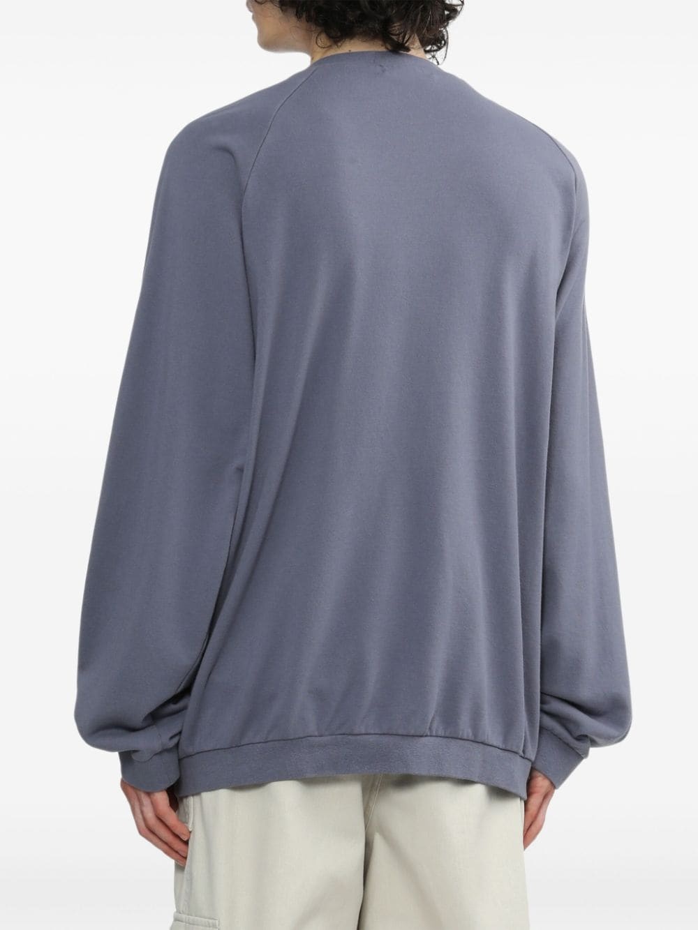painterly-print cotton sweatshirt - 4