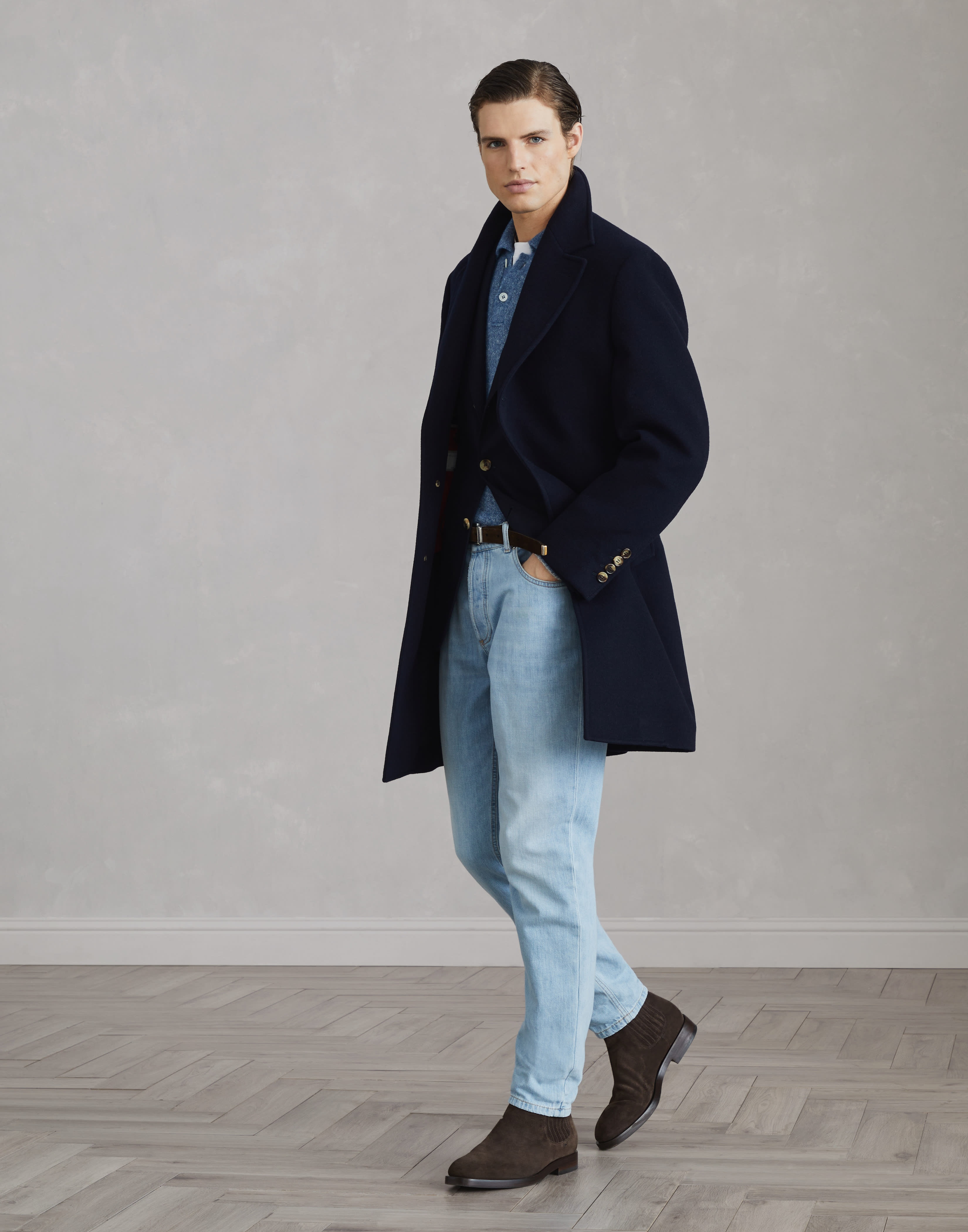 Wool double beaver cloth coat - 5