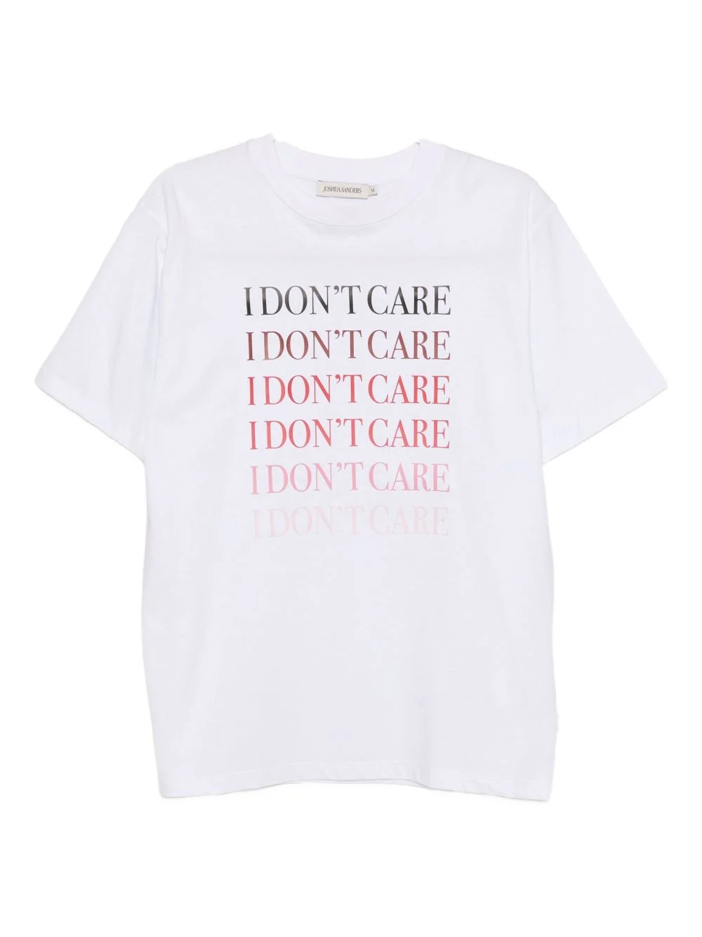 slogan-embossed T-shirt - 1