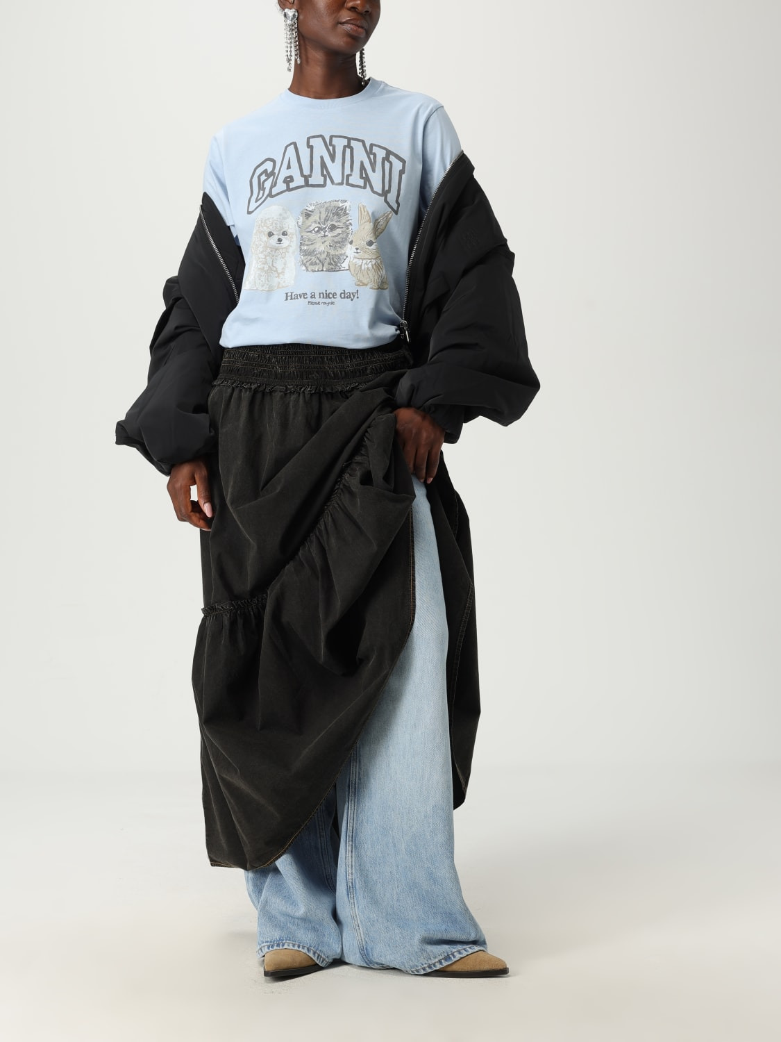 Skirt woman Ganni - 2