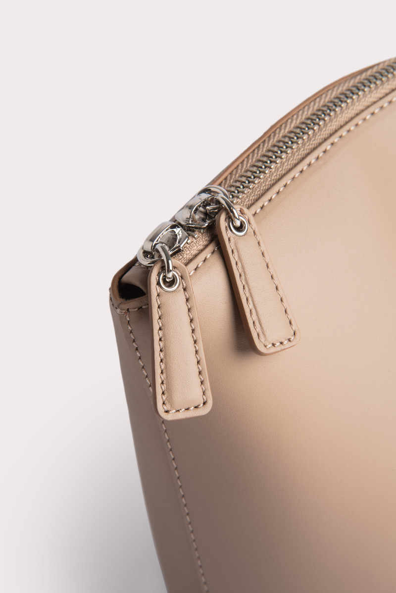 BY FAR RUBIK TAUPE BOX CALF LEATHER outlook