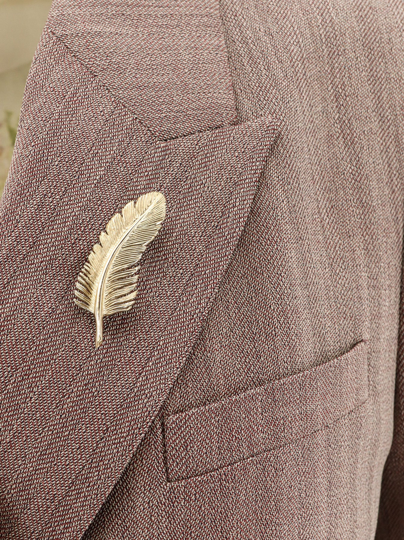 Diva Herringbone Virgin Wool Blazer - 3