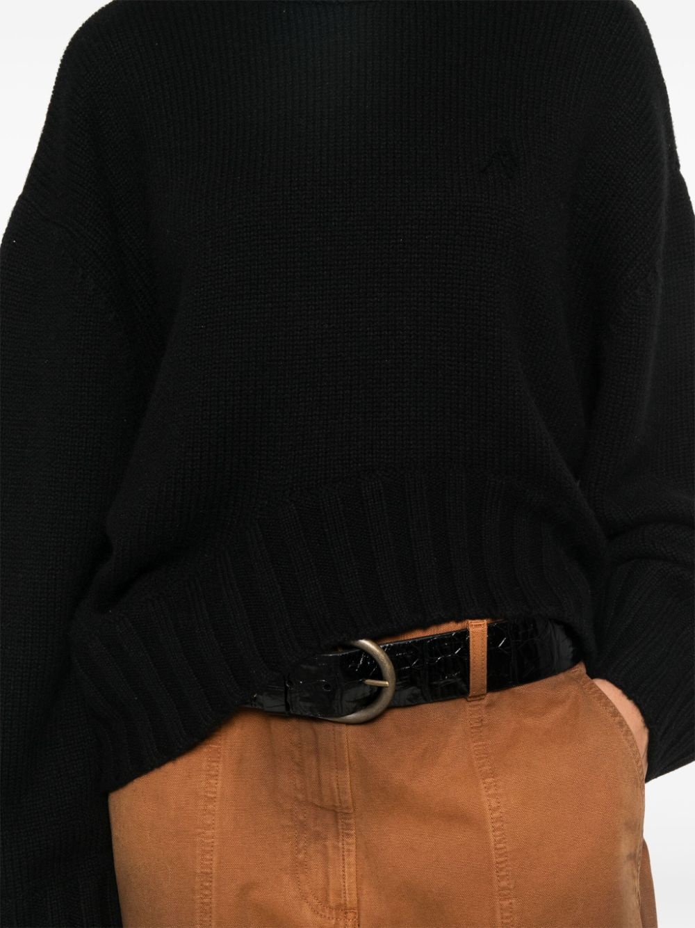 Wool blend crewneck sweater - 5