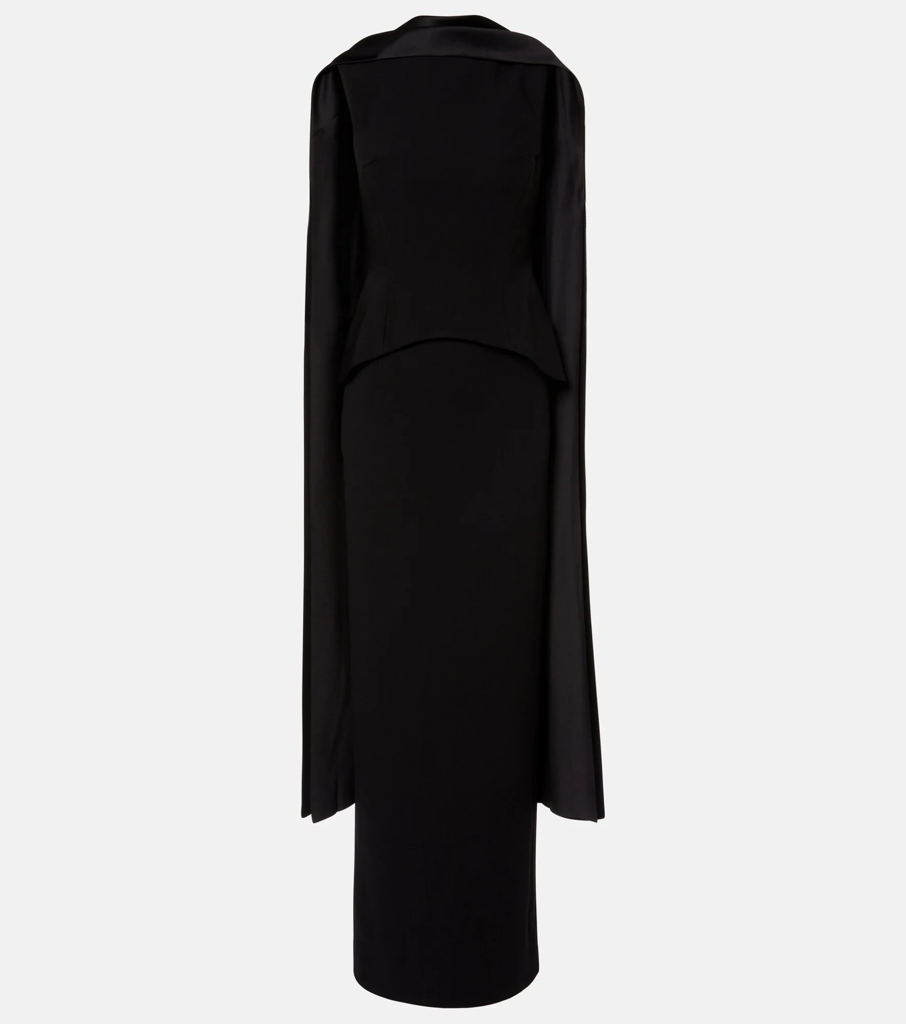 Annie scarf-detail gown - 1