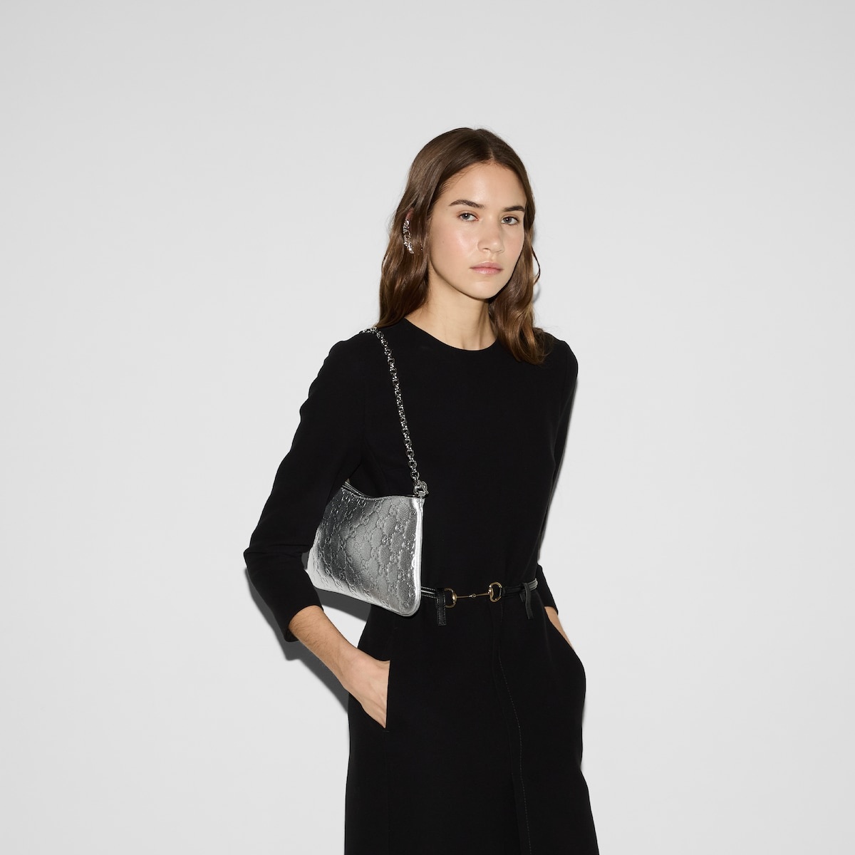GG Emblem medium shoulder bag - 3