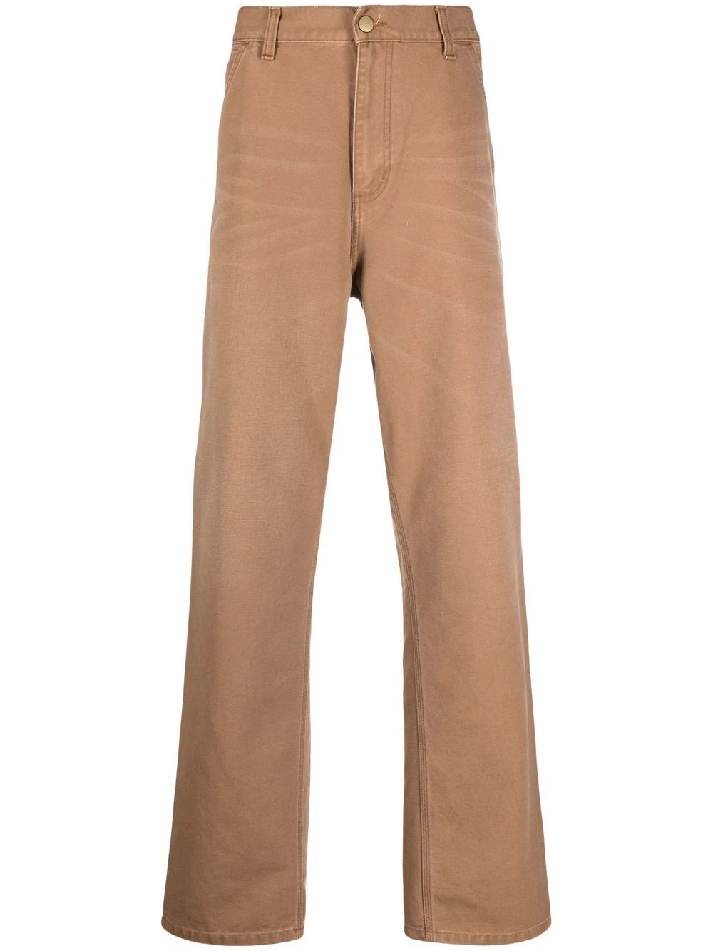 wide leg straight trousers - 1