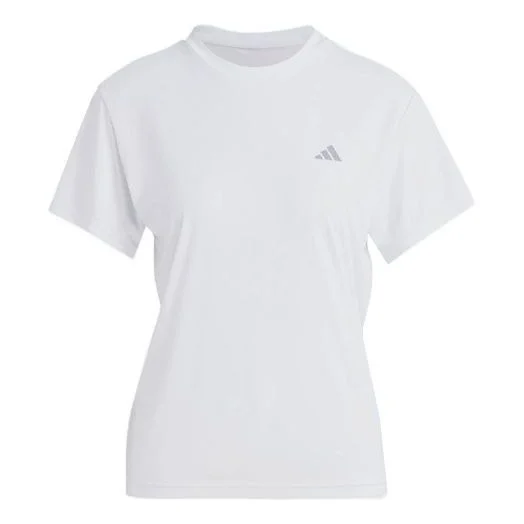(WMNS) adidas Run It T-Shirts 'White' HZ0112 - 1